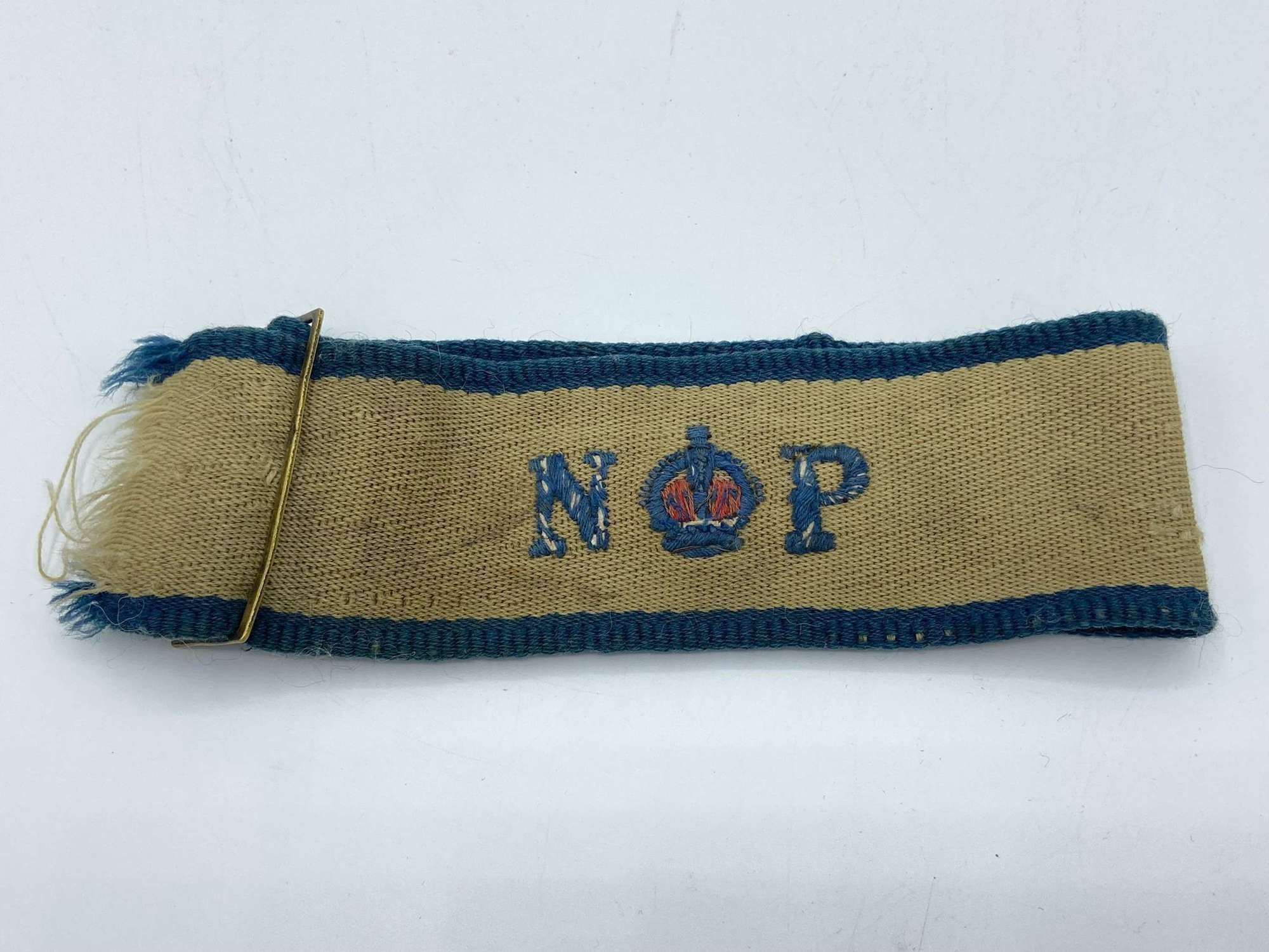 WW2 Embroidered Naval Patrol Armlet Manufactured by Crossed Swords