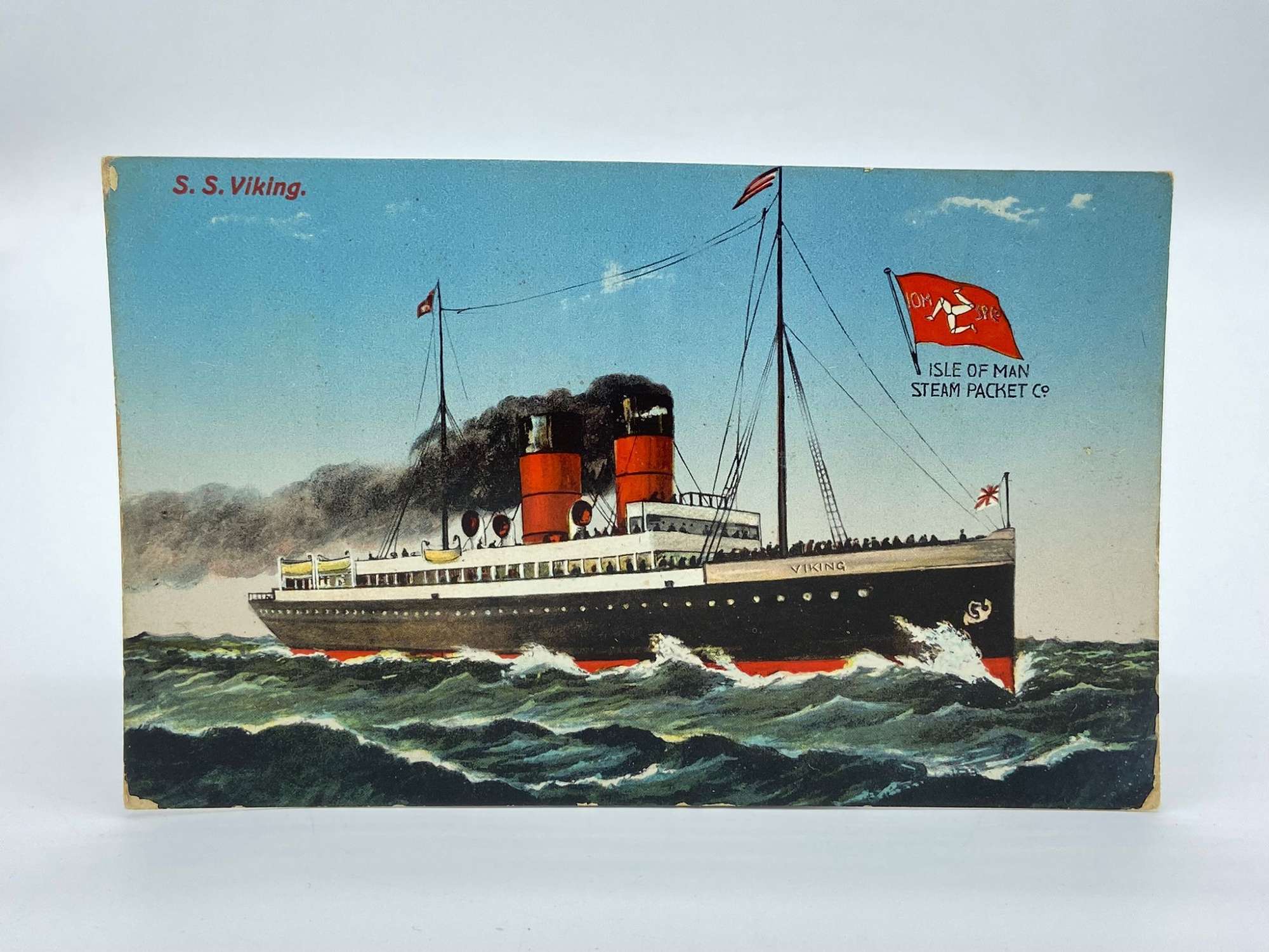 WW1 & WW2 Service History Royal Navy S.S Viking Postcard