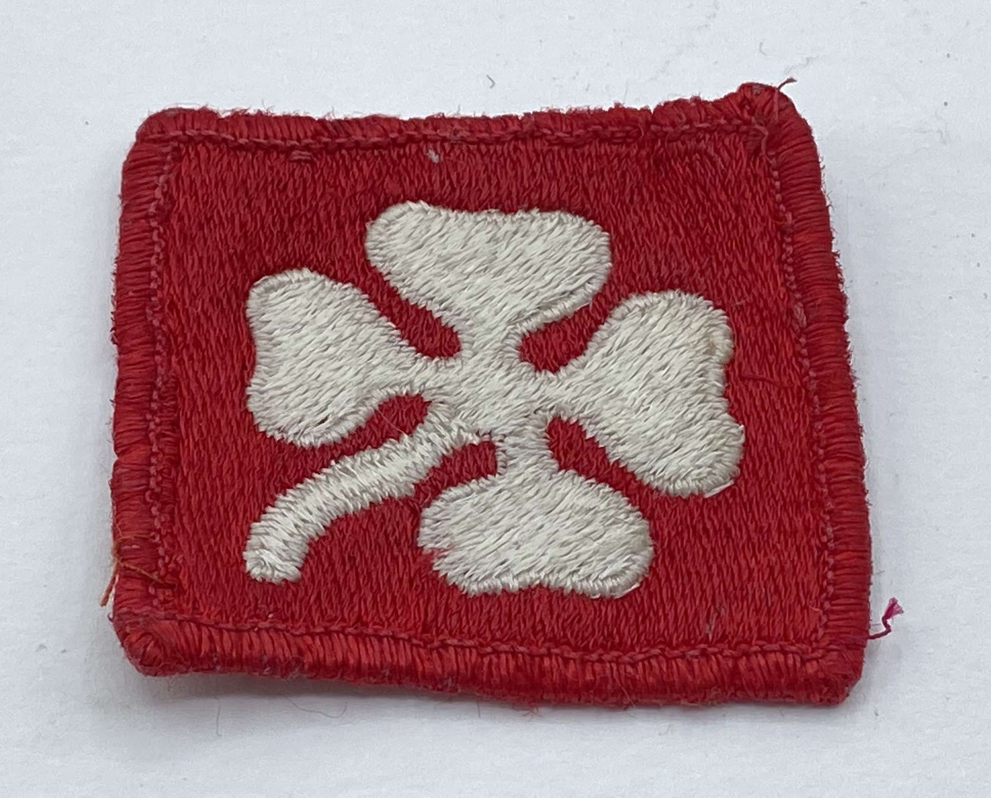 WW2 United States 4th Army Shoulder Insignia Patch 4 Leaf Clover￼