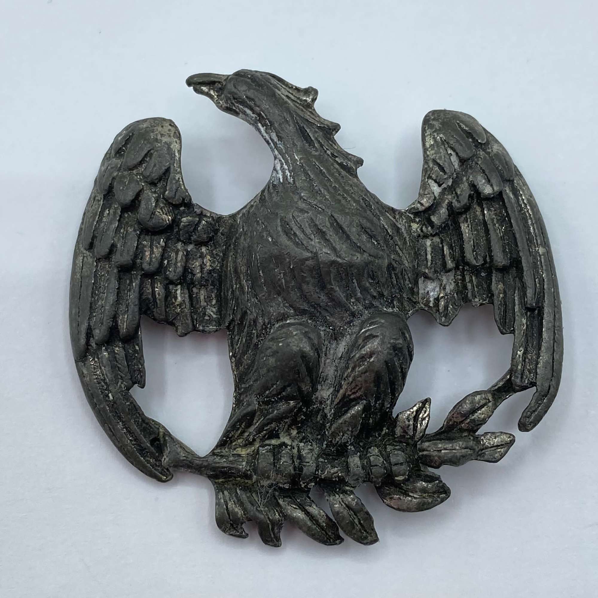 WW2 USA Sweetheart Badge American Eagle Perched On Branch