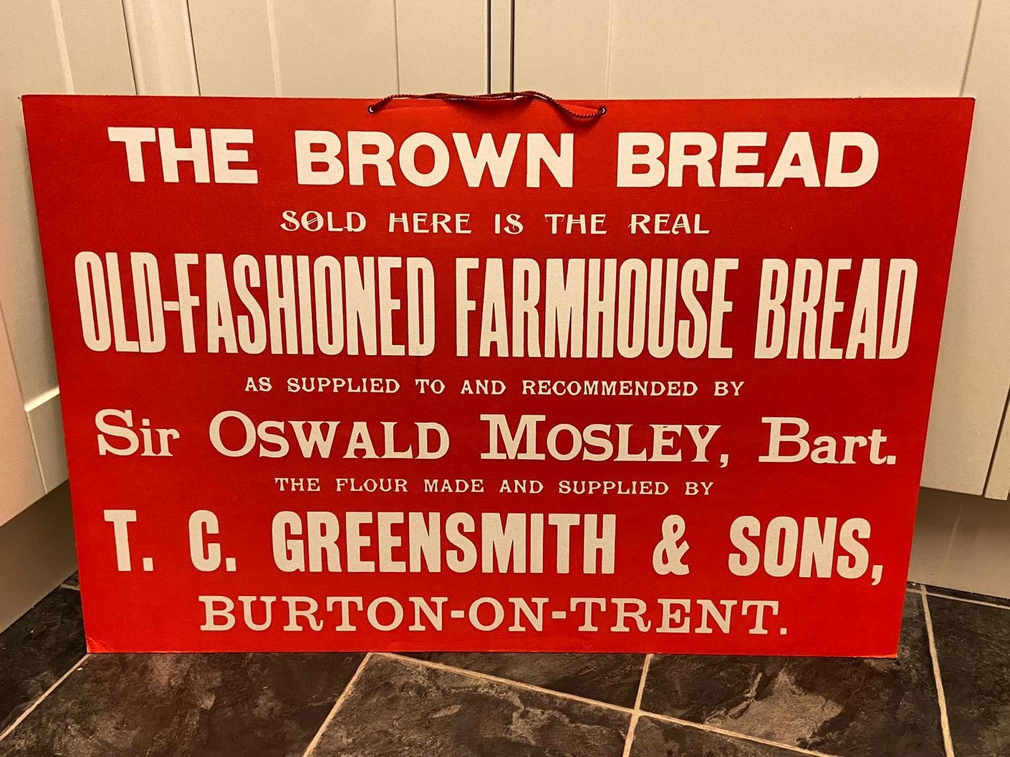 WW2 British-Union-Of-Fascists Oswald Mosley Bread Endorsement Poster