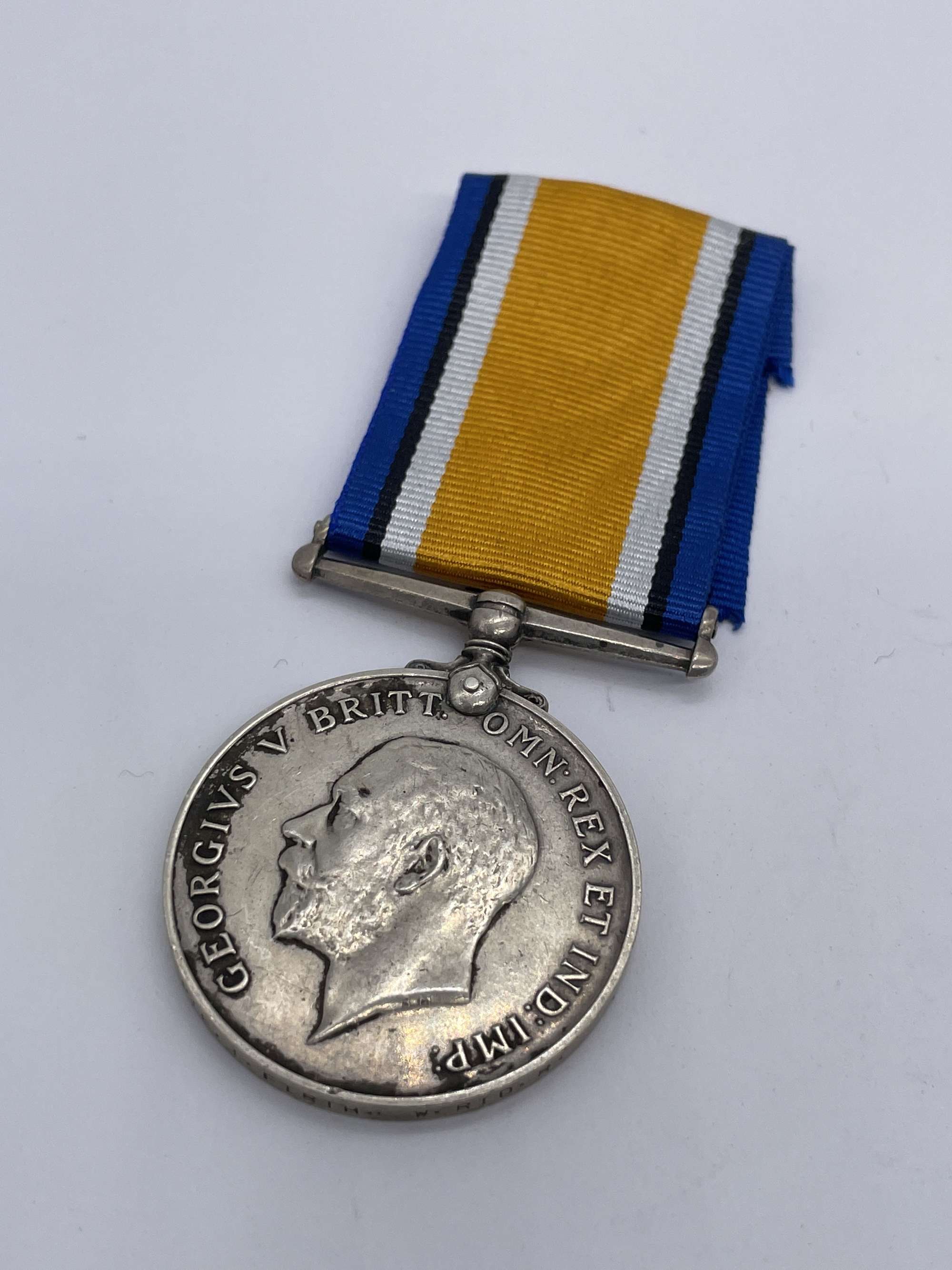 Original World War One British War Medal, Pte First, West Riding Regiment, KIA
