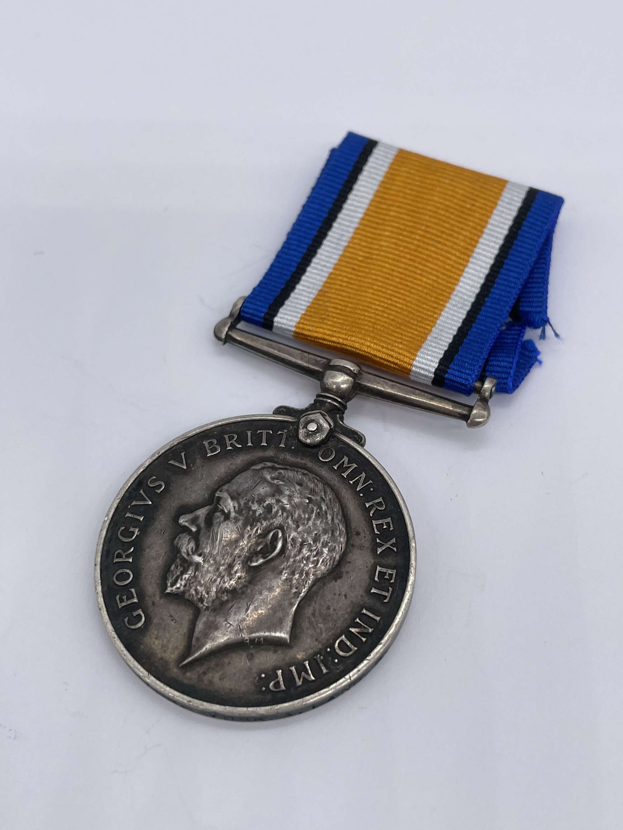 Original World War One British War Medal, Pte Carter/Faulkner, Yorks and Lancs, Died