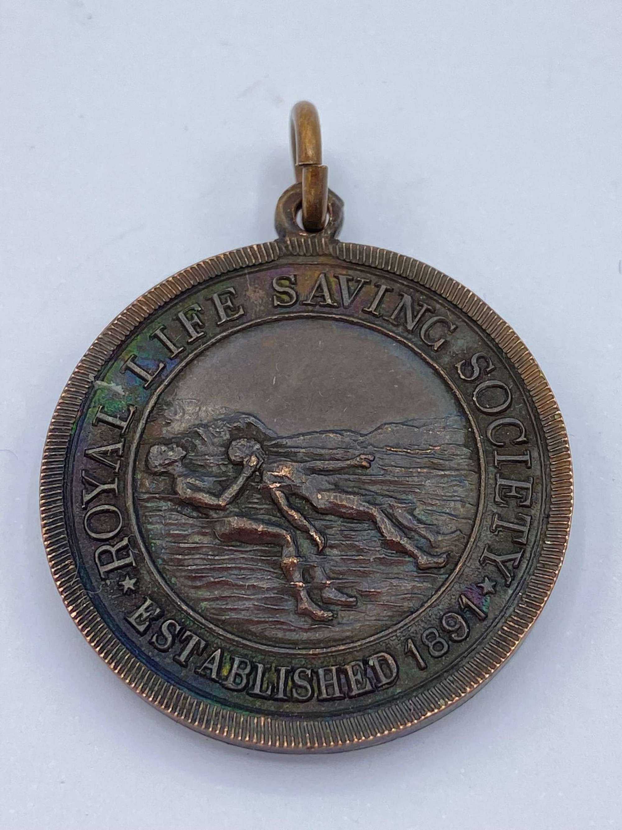 WW2 British Home Front Royal Life Saving Society Medal To A.L.Temple