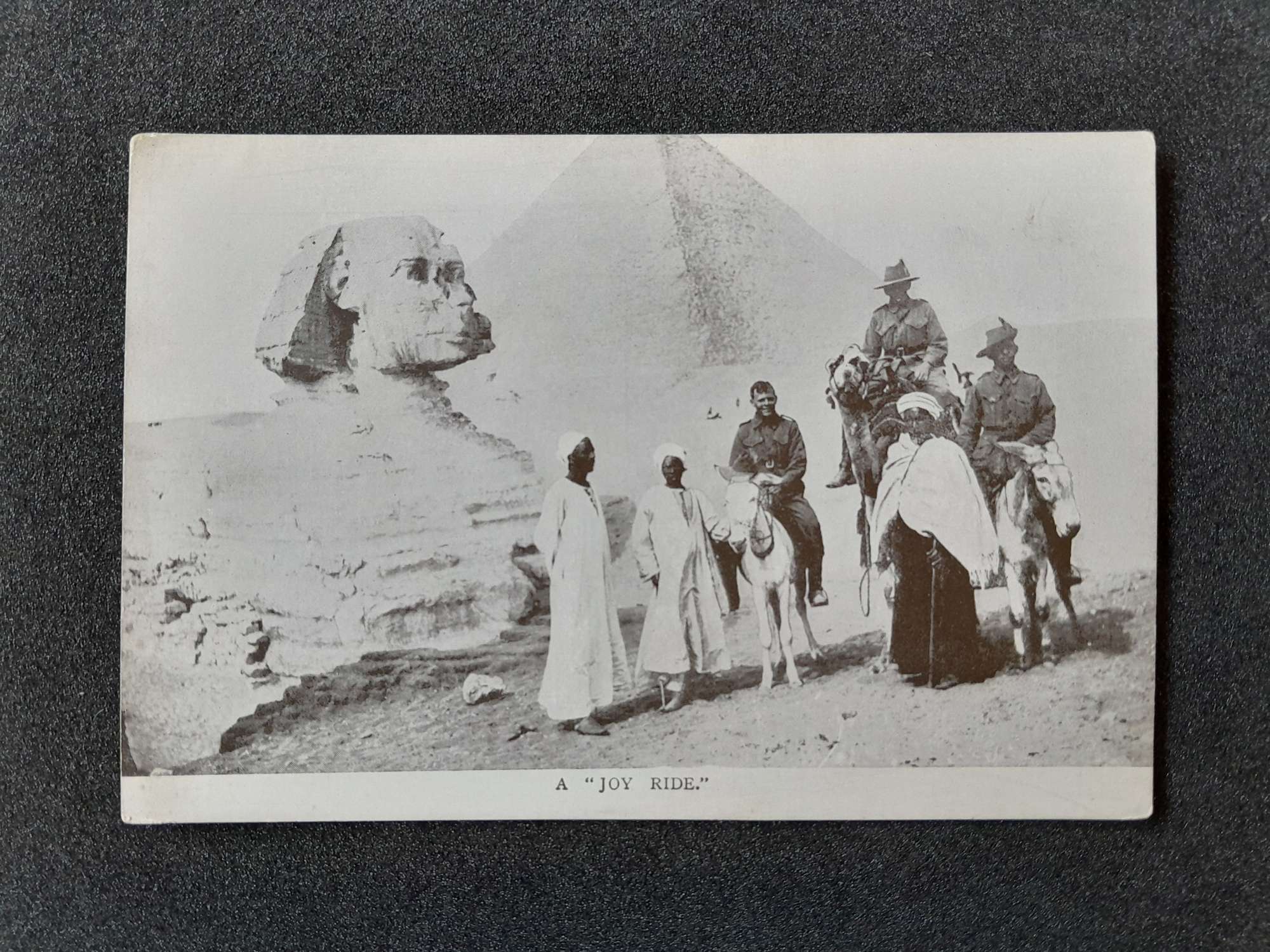 A Joy Ride troops Infront of the Pyramids