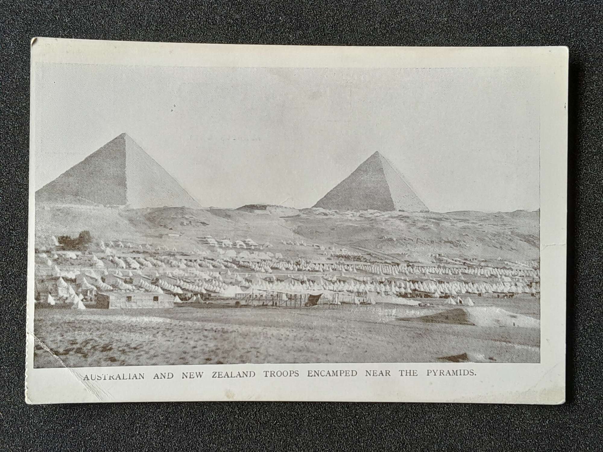 Australian and New Zealand Troops and Encamped near the Pyramids
