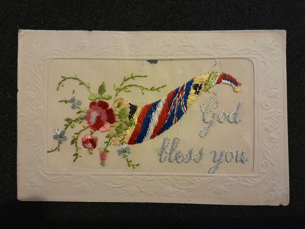 WWI Silk Postcard