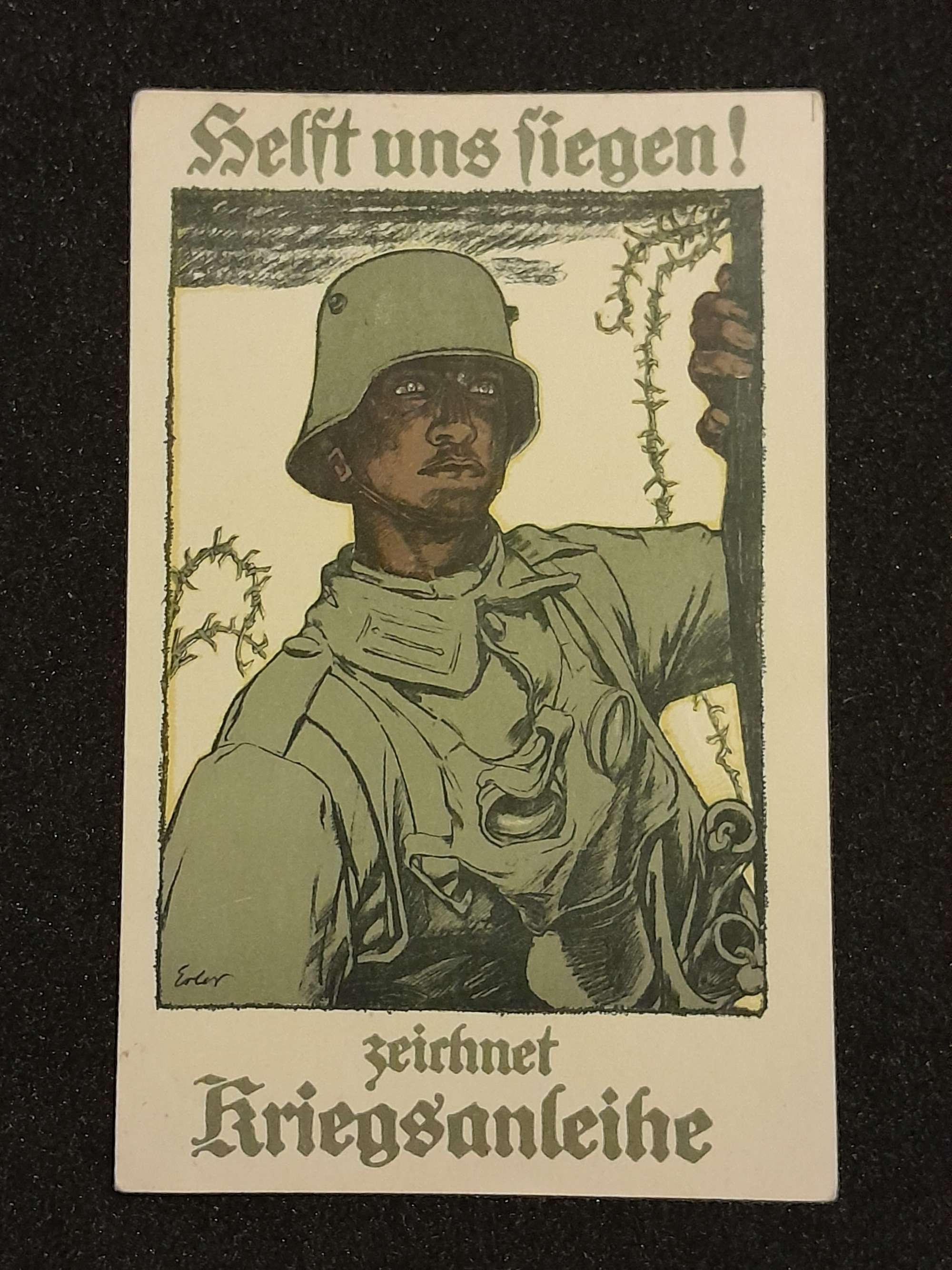 WWI German War Bond Postcard