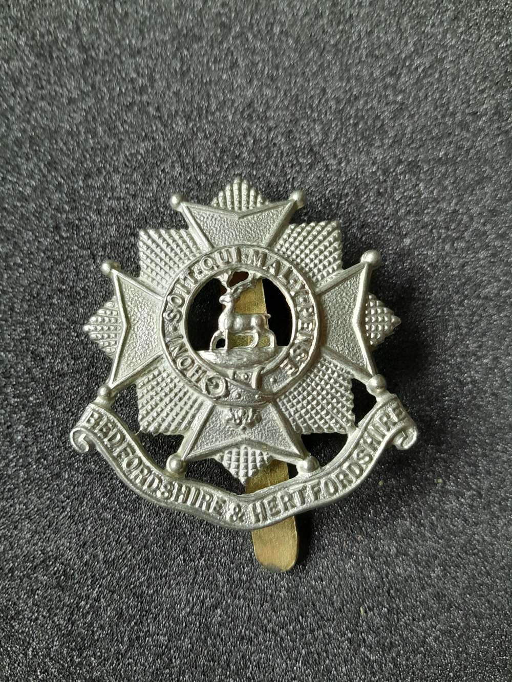 Bedfordshire and Hertfordshire Cap Badge