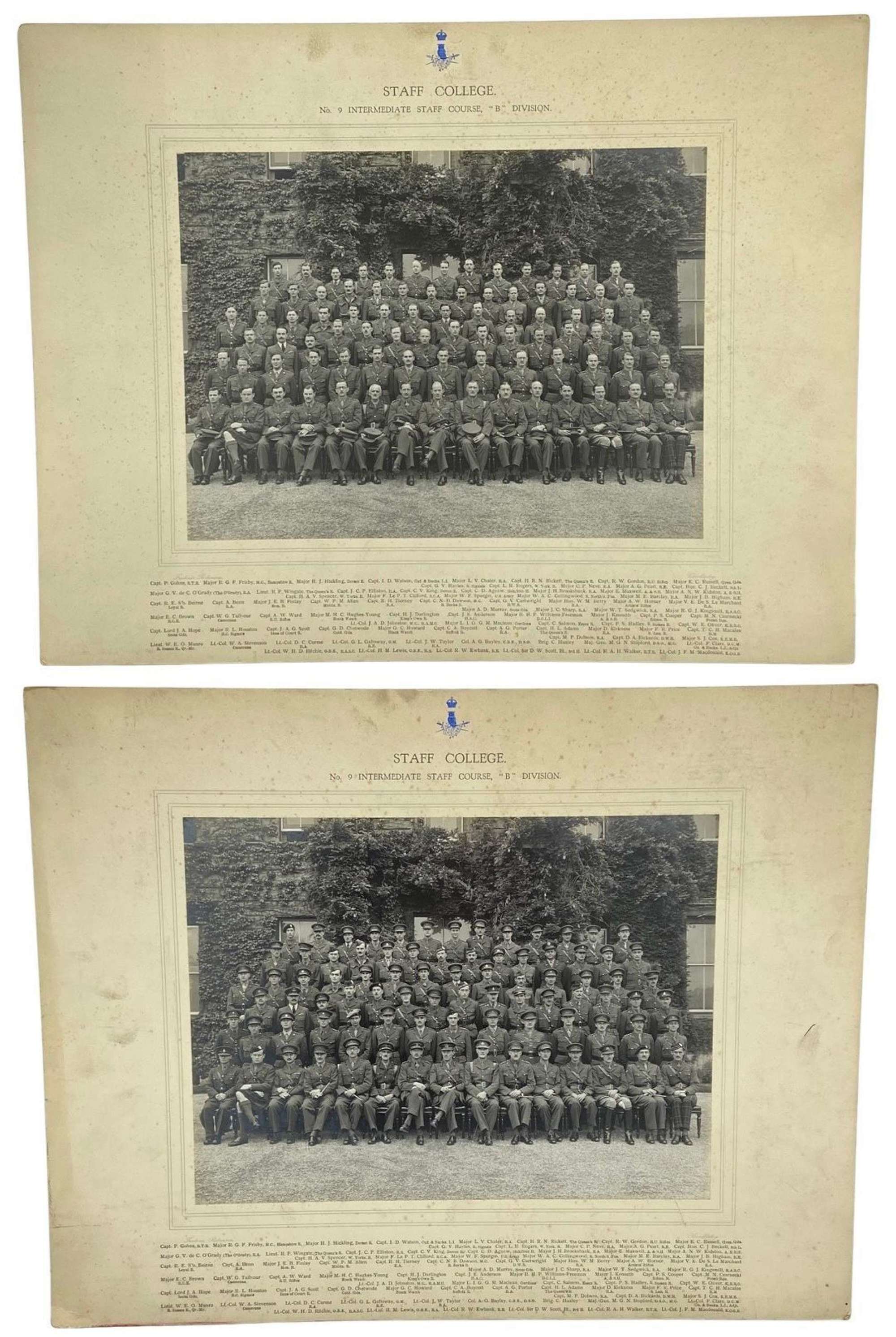 WW2 Staff College No9 Intermediate Staff College B Division Photos