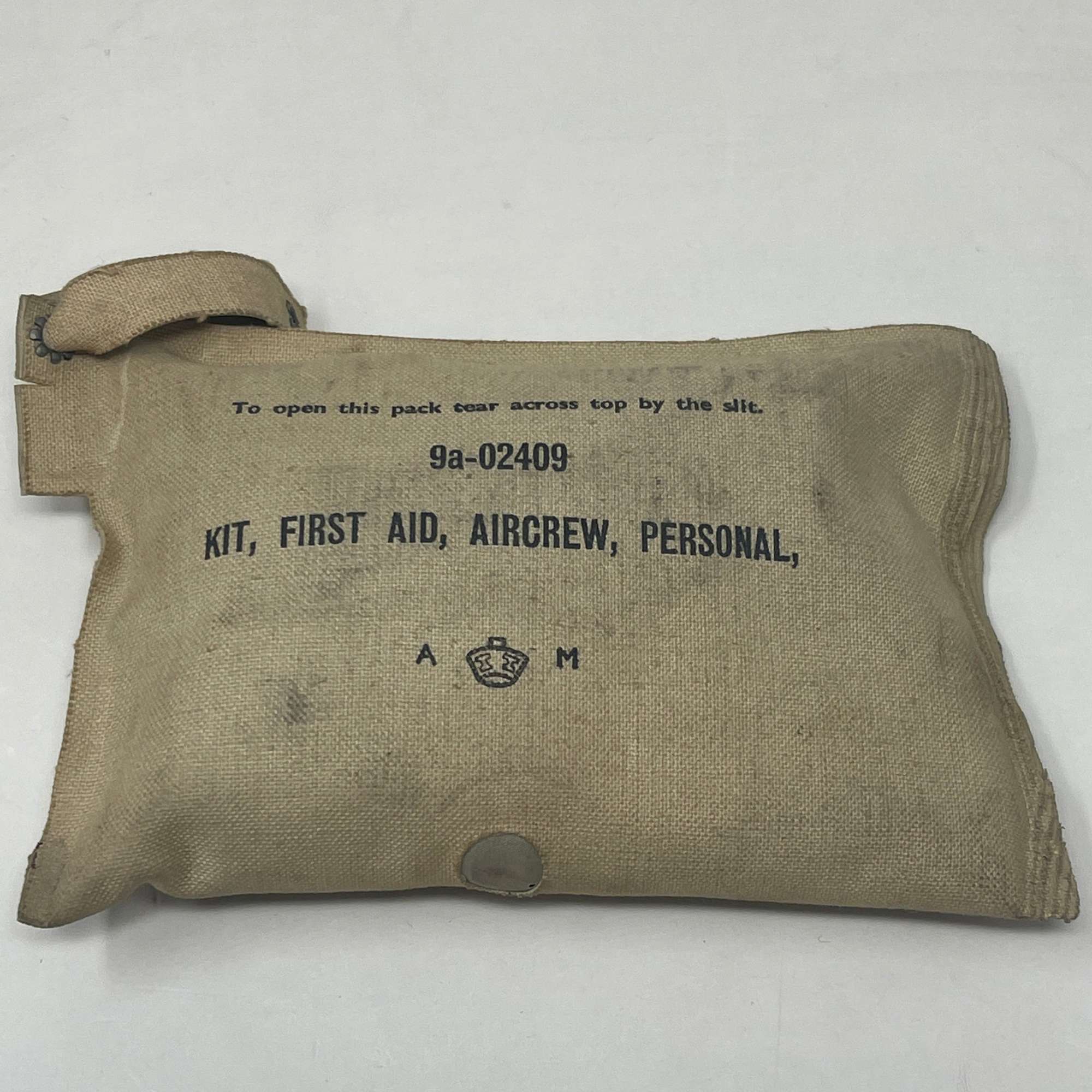 RAF First-Aid, Aircrew, Personal. Stores ref. 9a-02409.