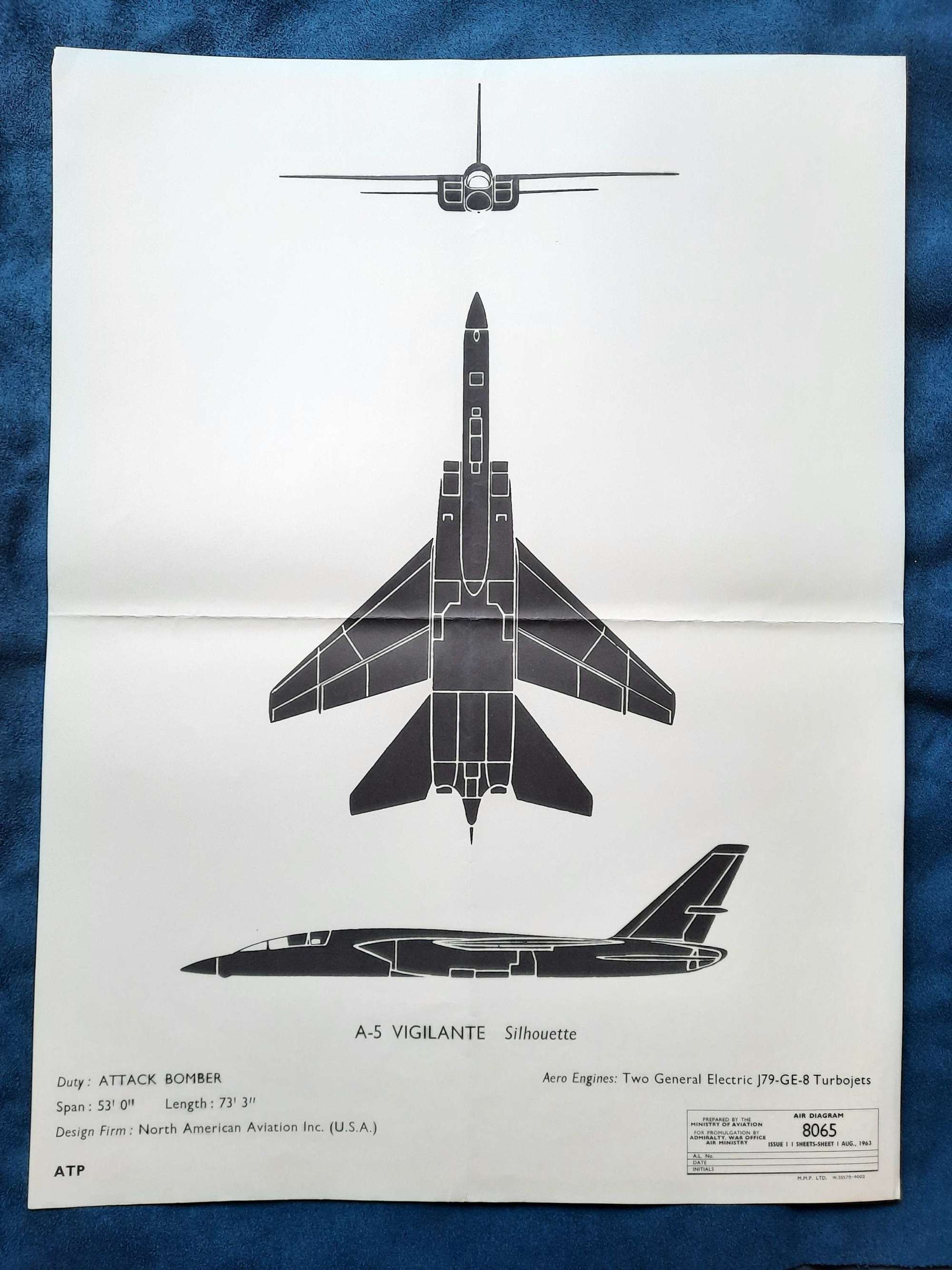A-5 Vigilante Recogntion Poster