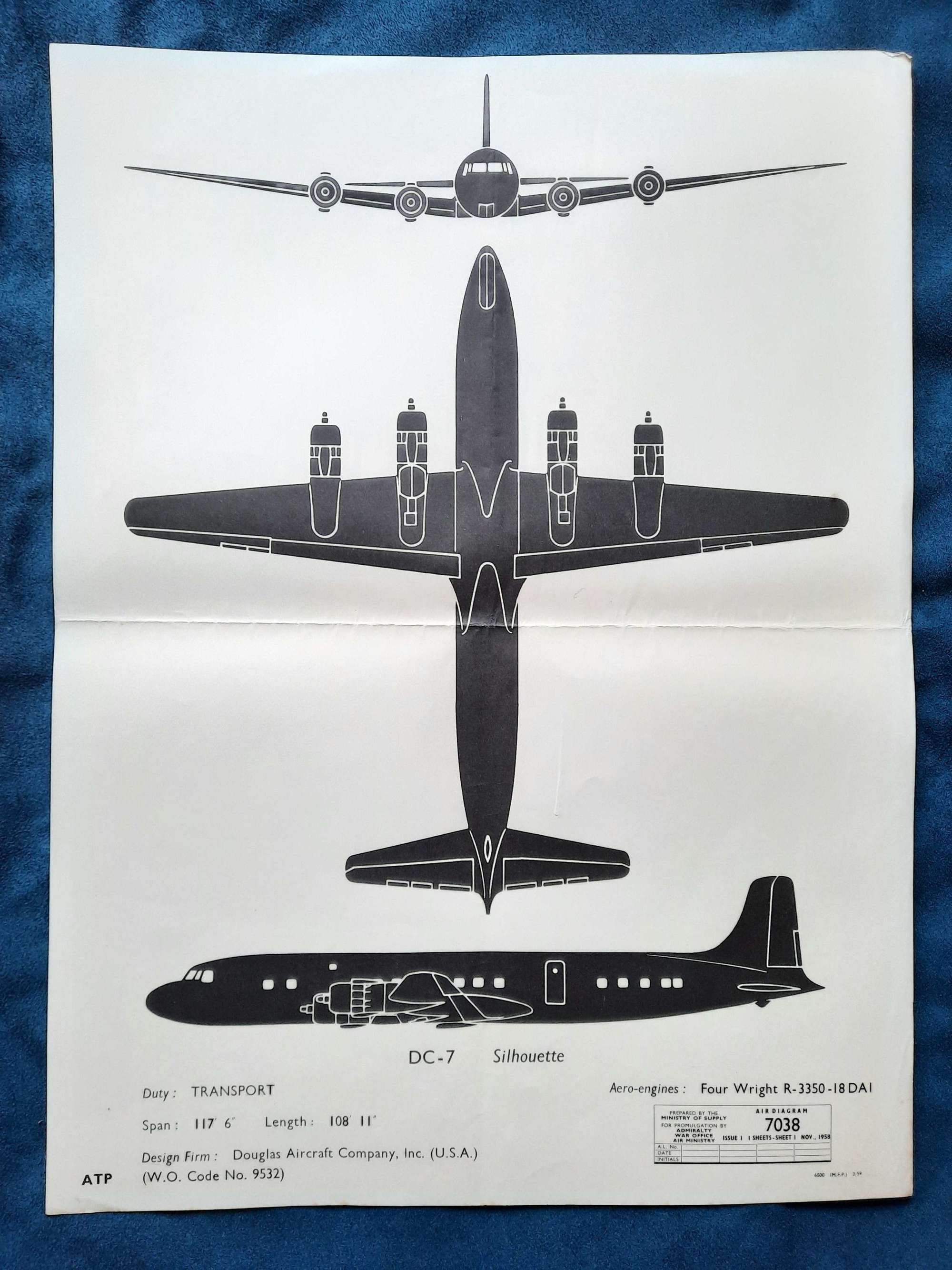 DC-7 Recognition Poster