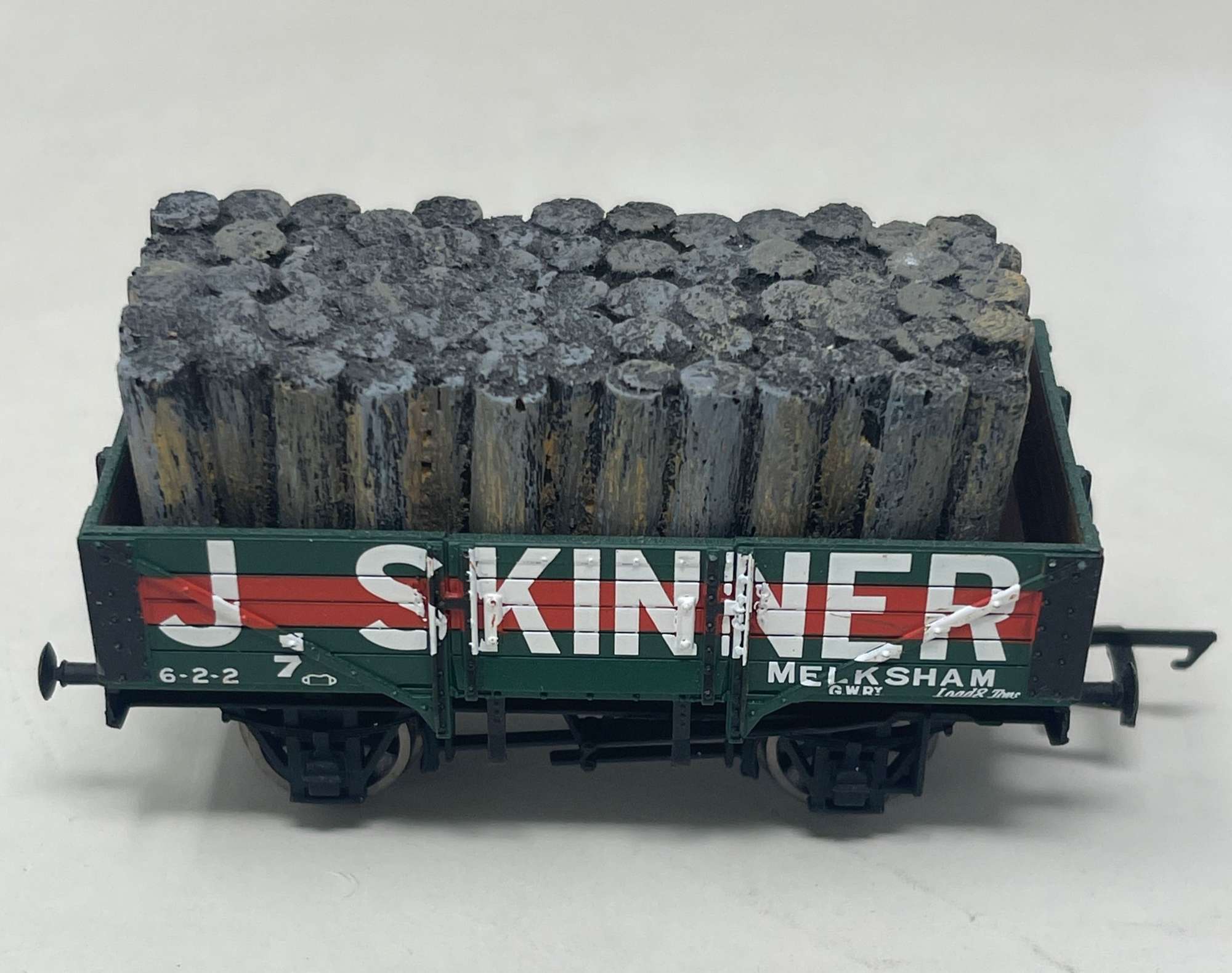 HORNBY R6661 1:76 OO SCALE 5 Plank Open Coal Wagon J Skinner, Melksham no.7
