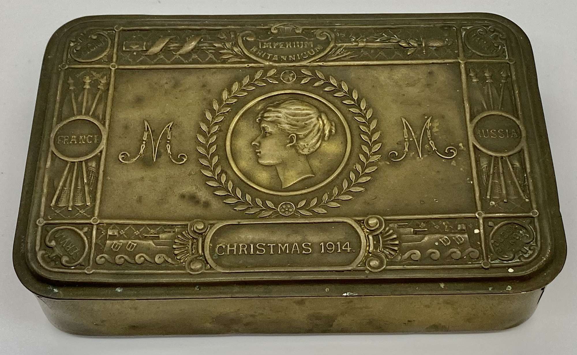 World War One WWI 1914 Princess Mary Christmas Gift Metal Tin