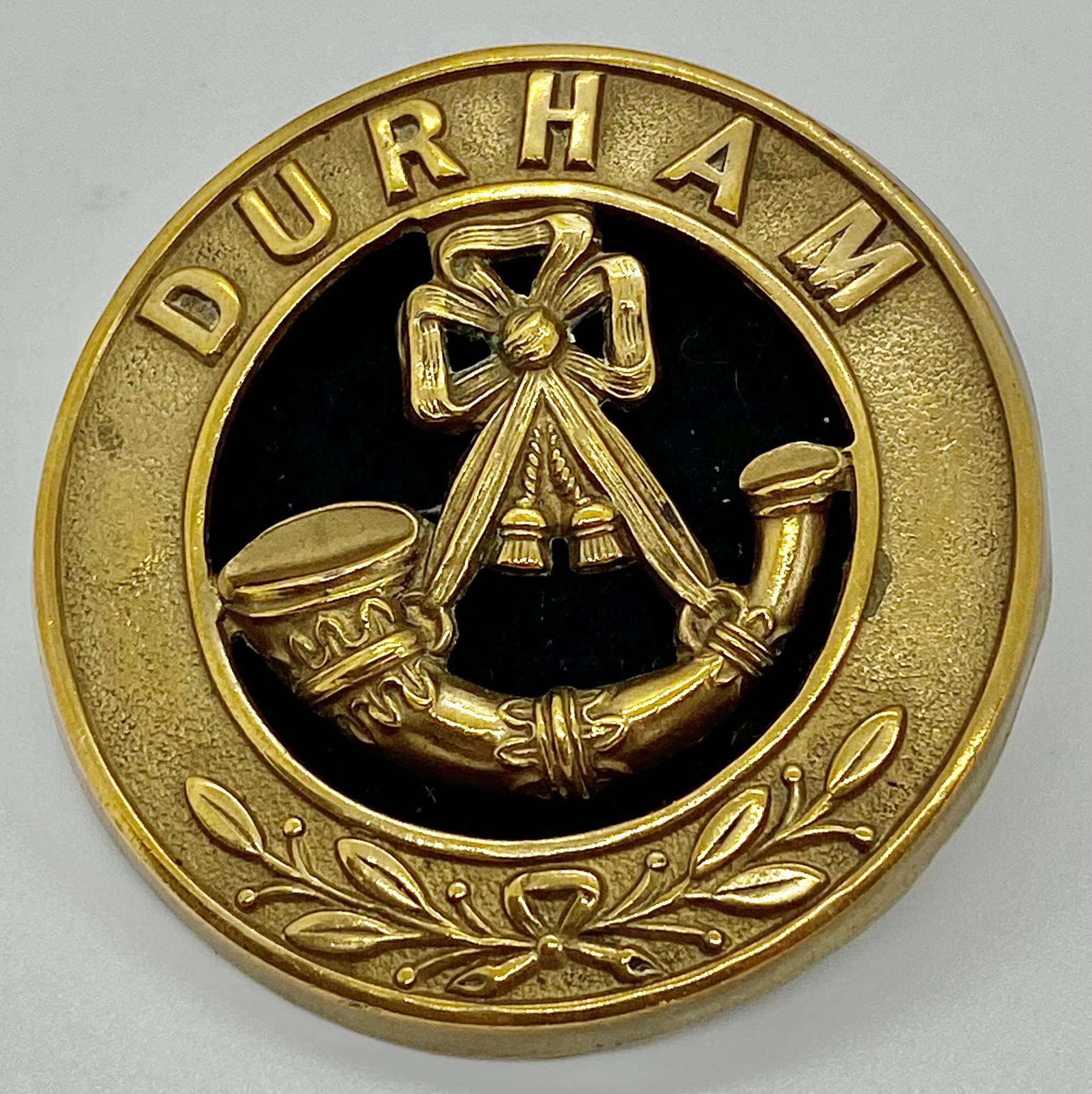British Military Issue Durham Light Infantry Dress Helmet Plate Centre Badge
