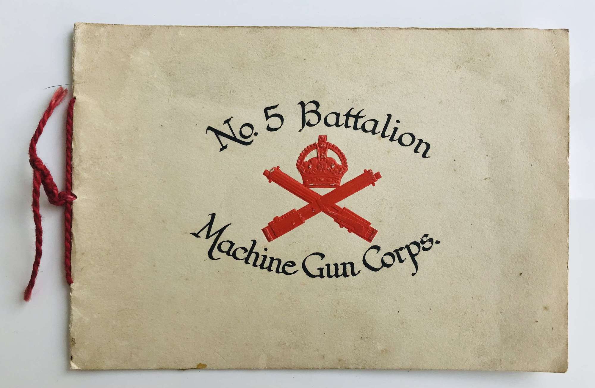 Machine gun Corps Christmas card dated 1917
