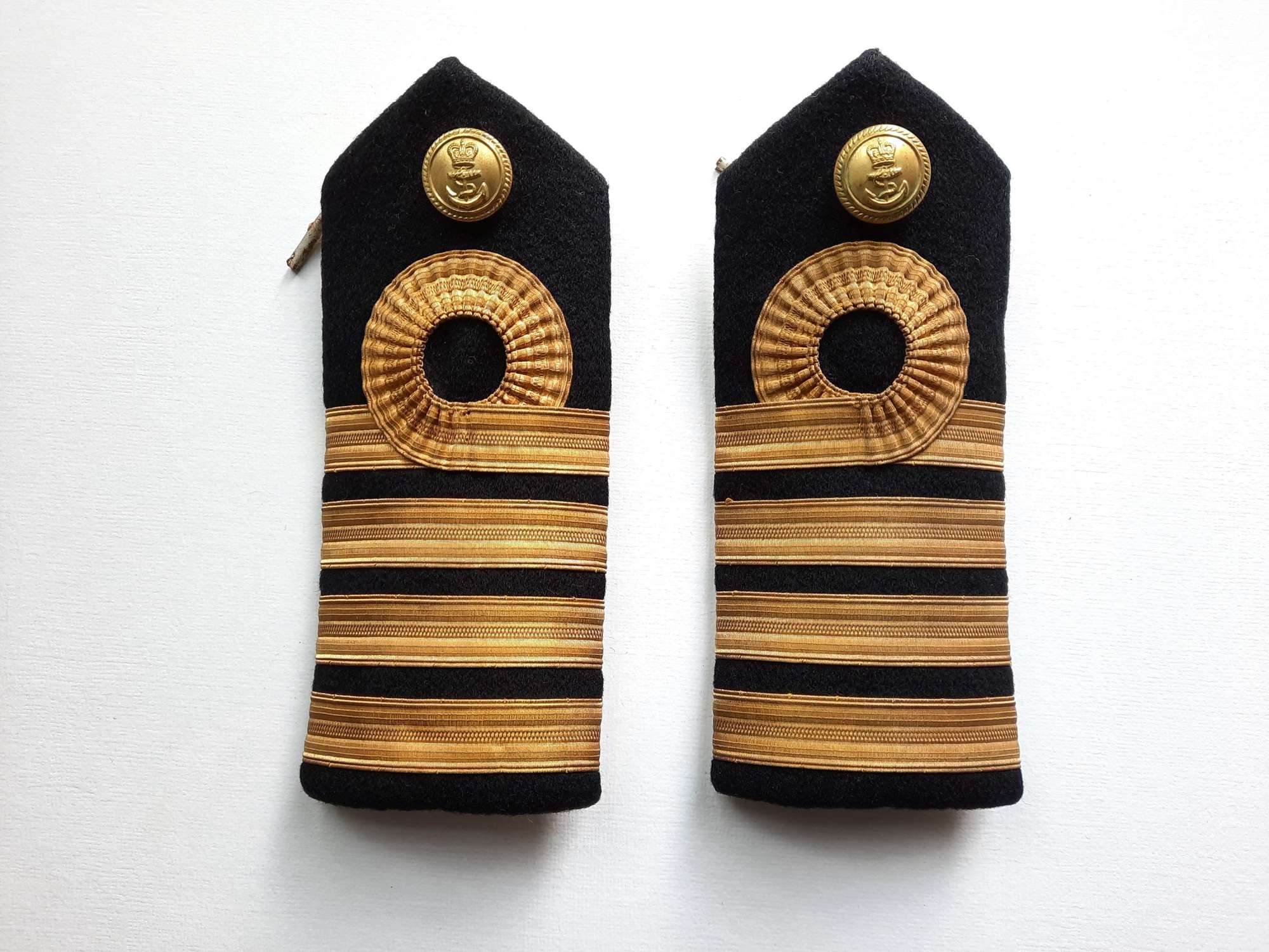Pair of Royal Navy Captain's Shoulder Boards
