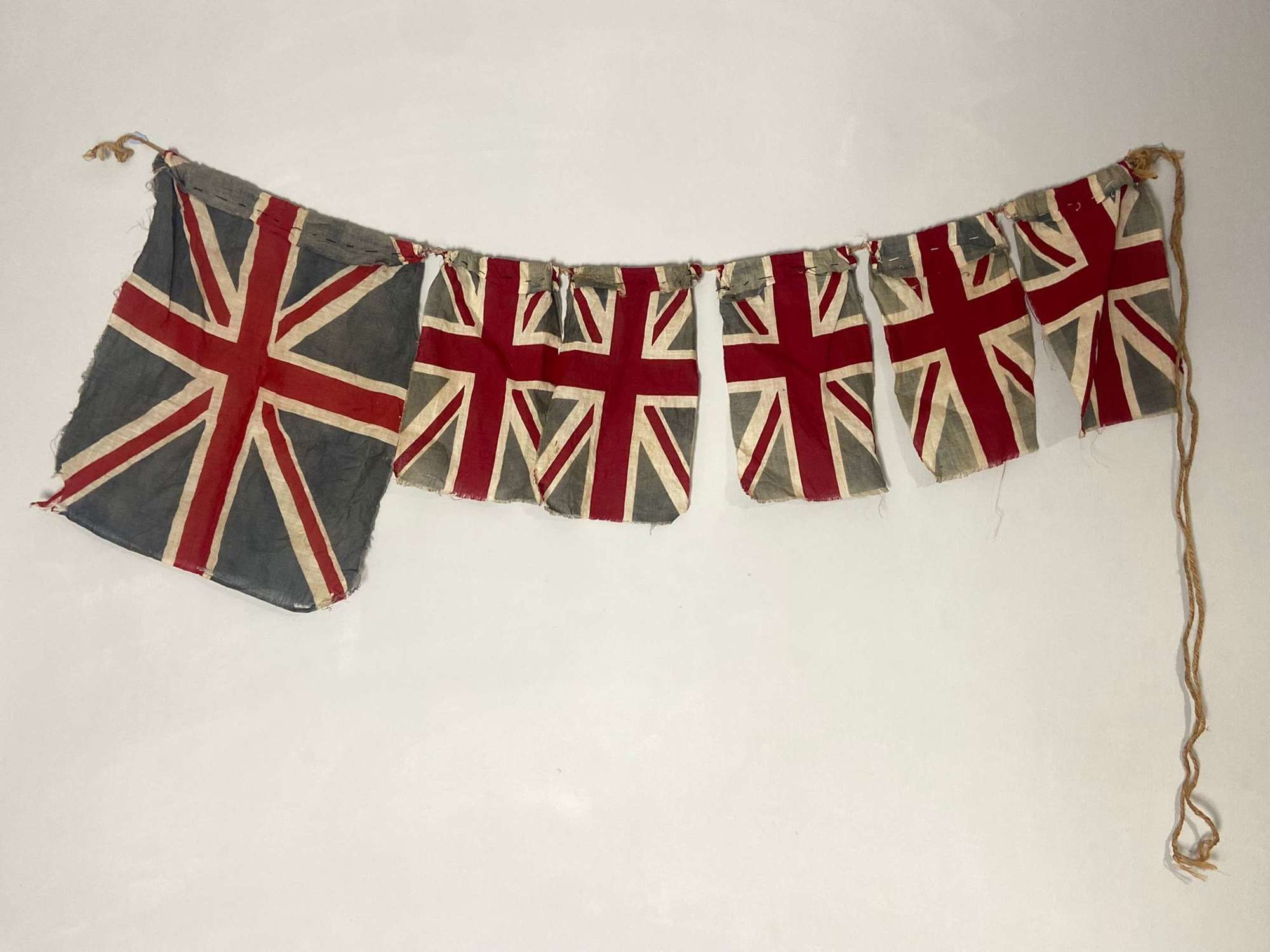 WW2 Home Front Victory Parade Printed British Union Jack Bunting Flags