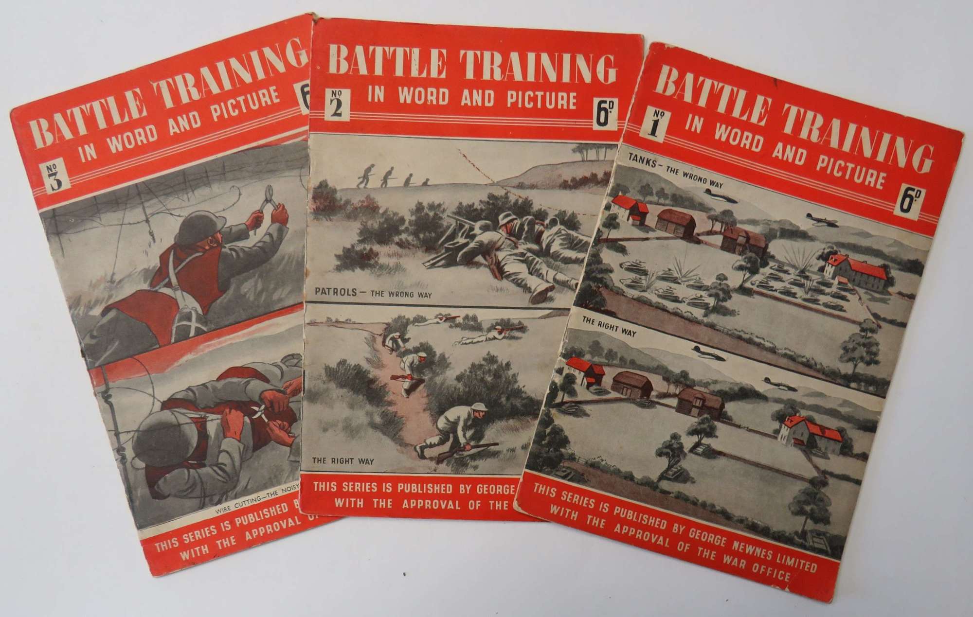 Set of 3 Early War Battle Training Booklets