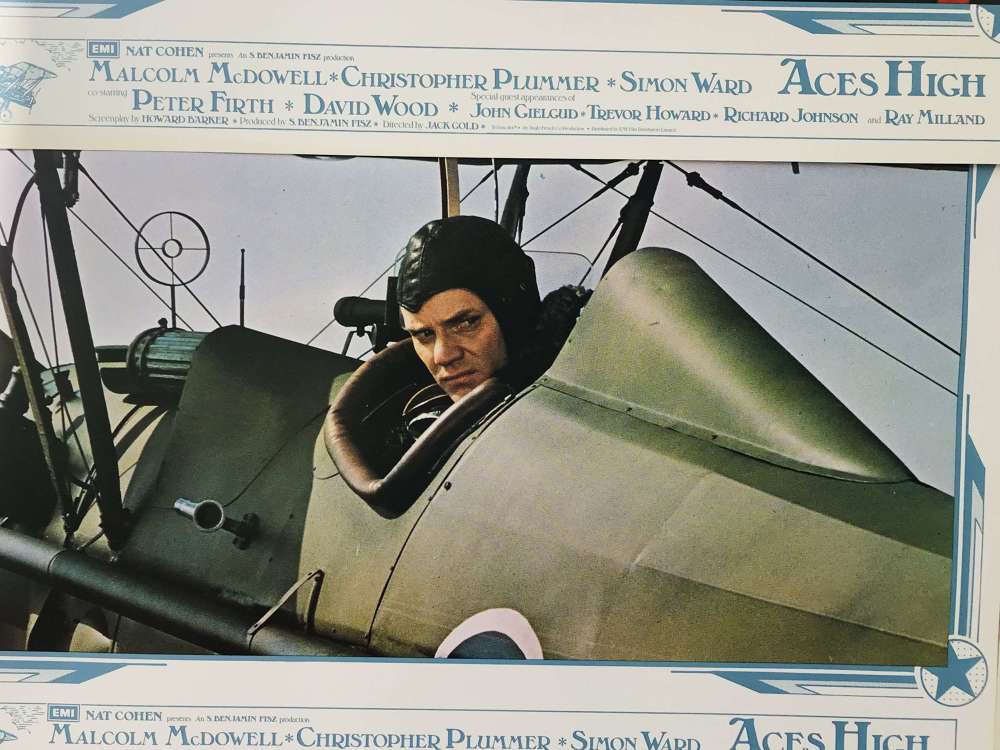 Eight Lobby cards from the film aces, high, 1976