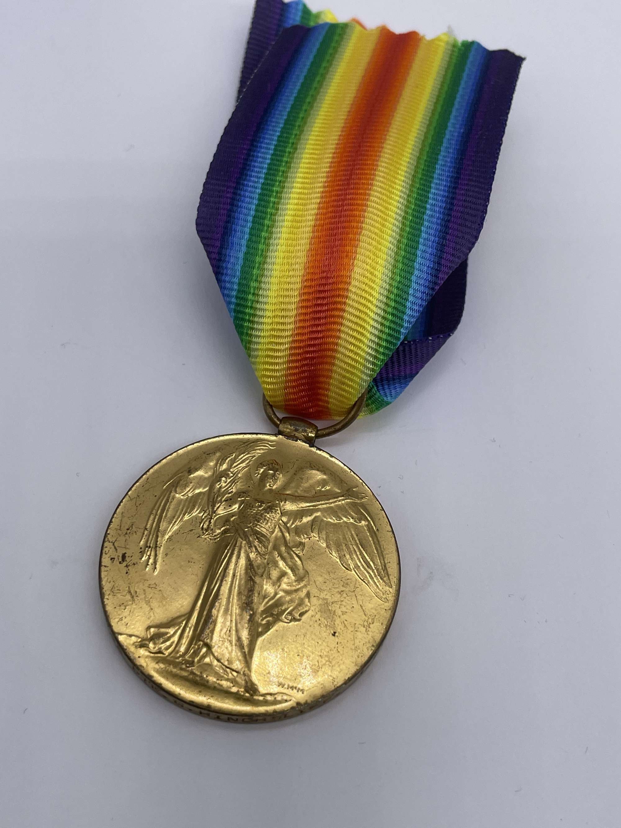 Original World War One Victory Medal, Pte Hinchsliff, 22/Royal Fusiliers, Killed in Action