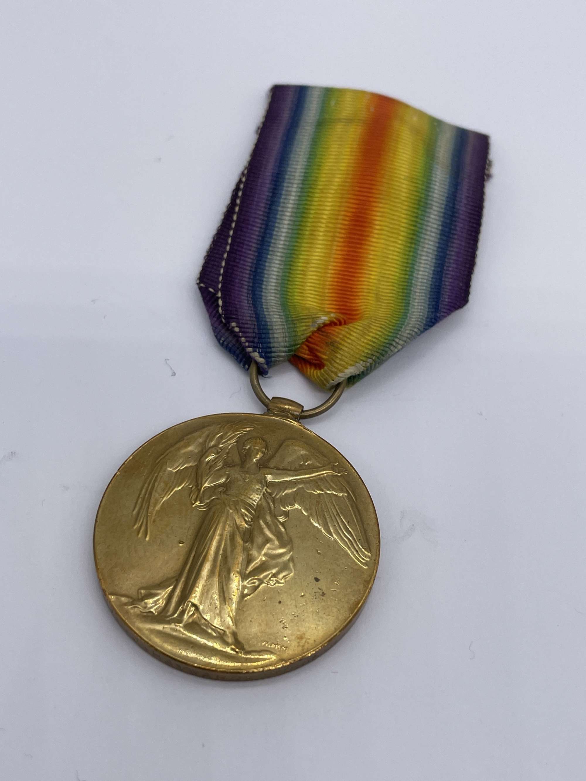 Original World War One Victory Medal, Pte Hayward, 2/Yorkshire Regiment, Killed in Action