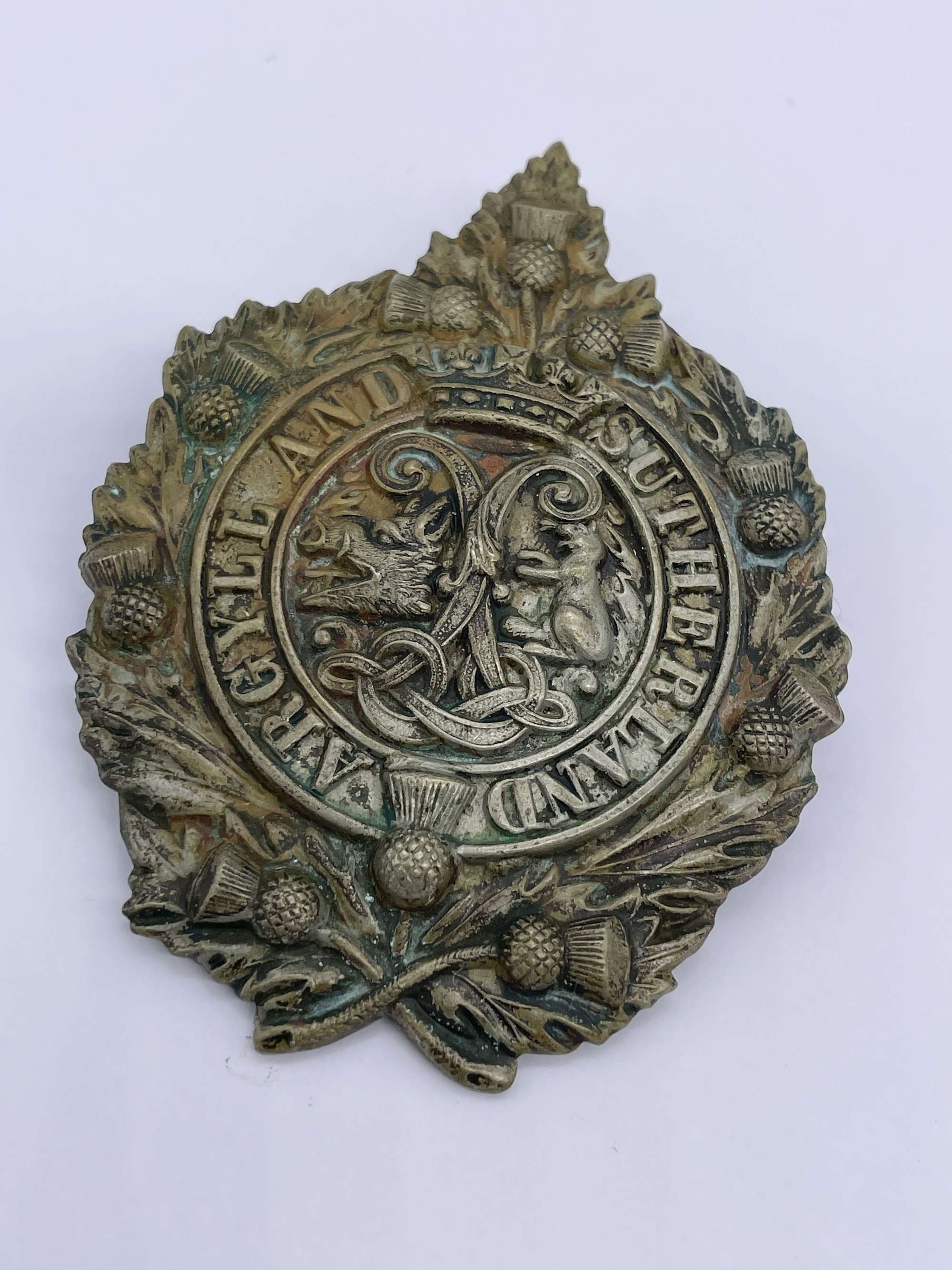 Original World War One Cap Badge, Argyle and Sutherland Highlanders