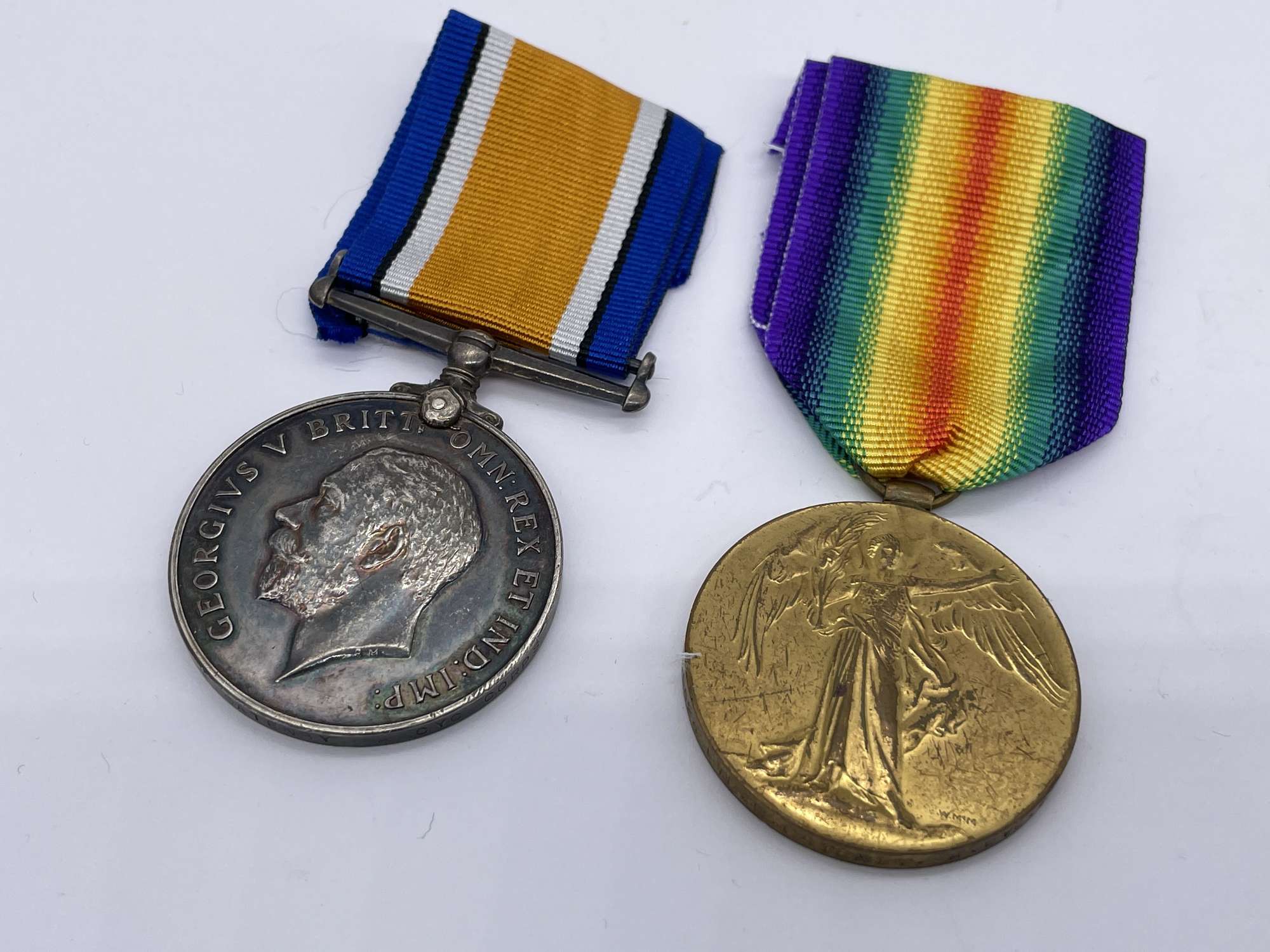 Original World War One Medal Pair, Pte Gatenby, Army Cyclist Corps