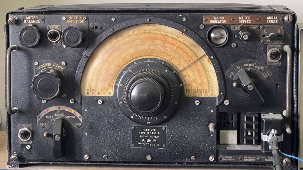 Air Ministry RAF R1155 Receiver Set with Power Supply
