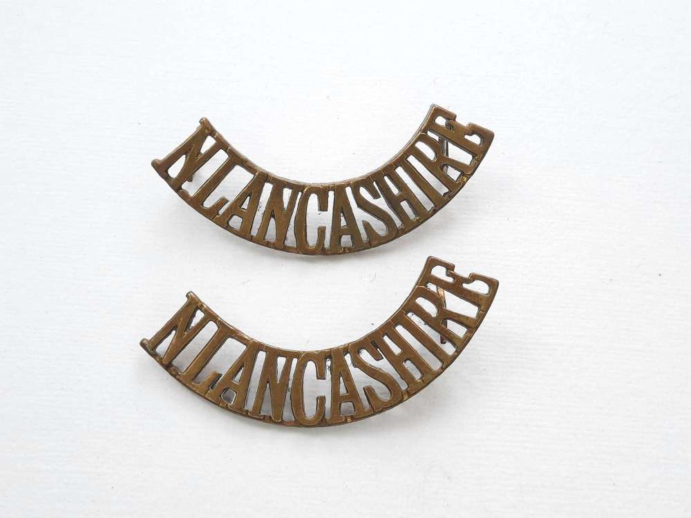 WW1 North Lancashire Regiment Shoulder Titles