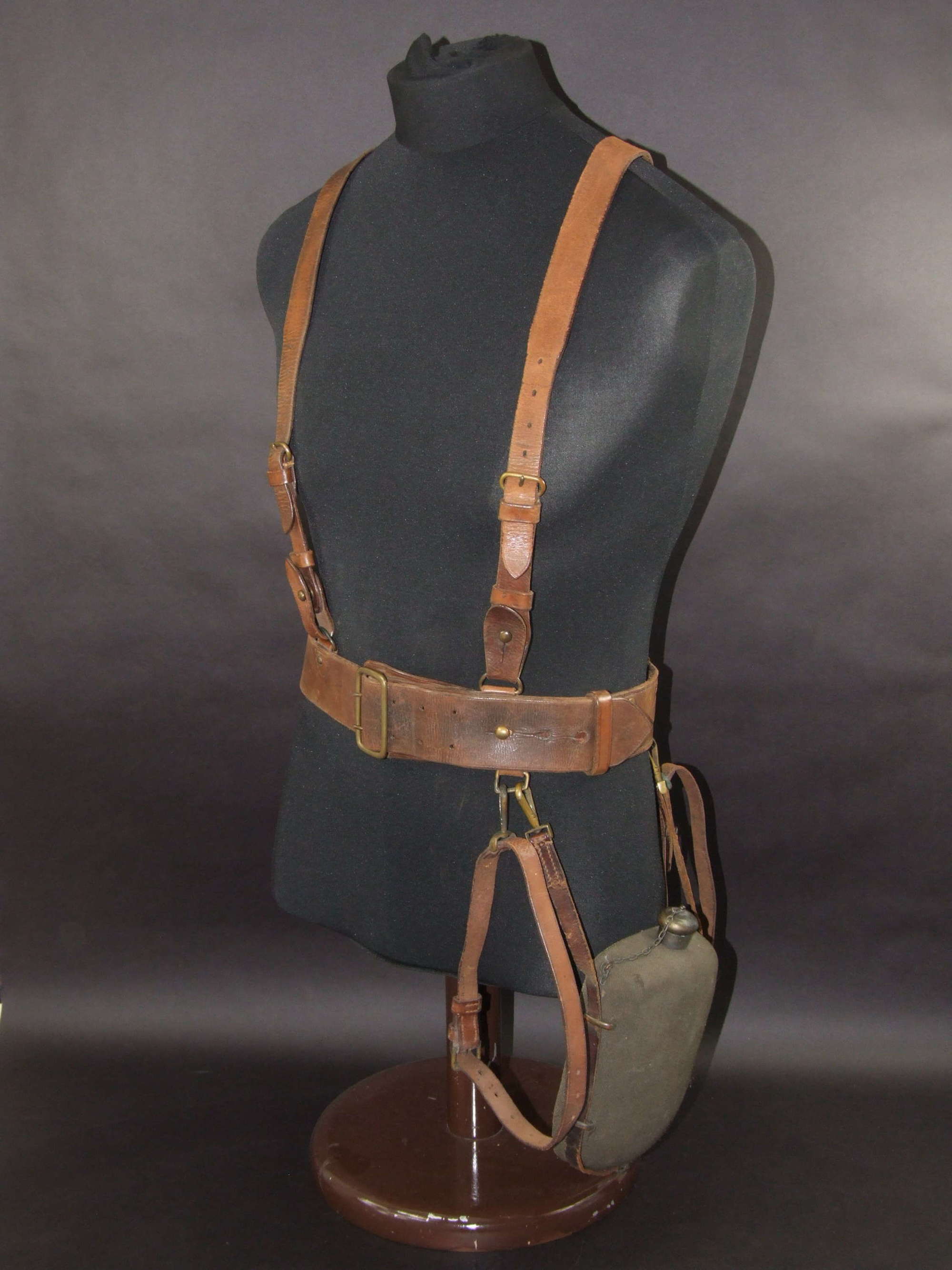 1917 Dated Sam Browne Belt with Accoutrements
