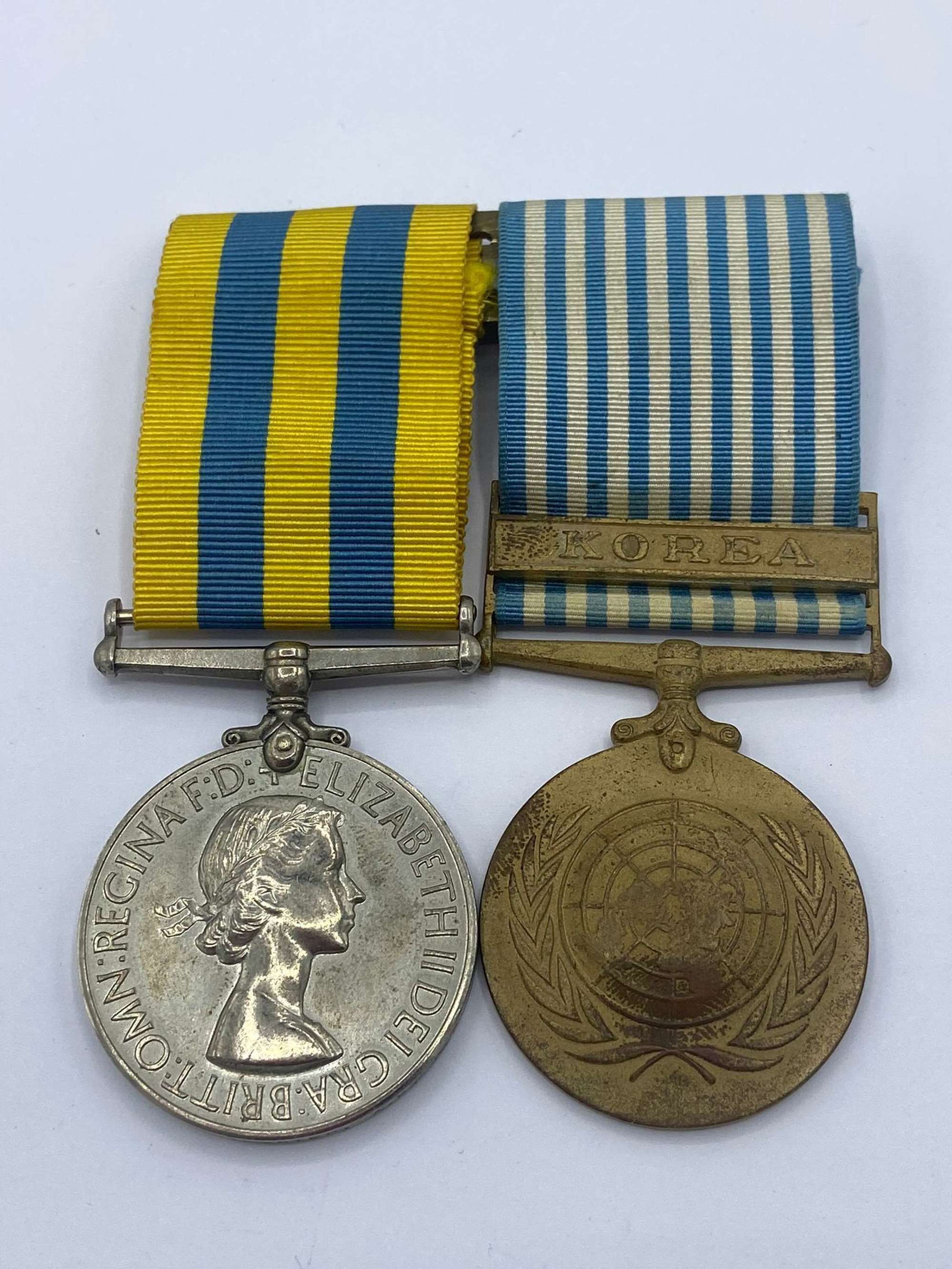 Korean War Medal & UN Korea Medal To Able Seaman E.W.Carter RN