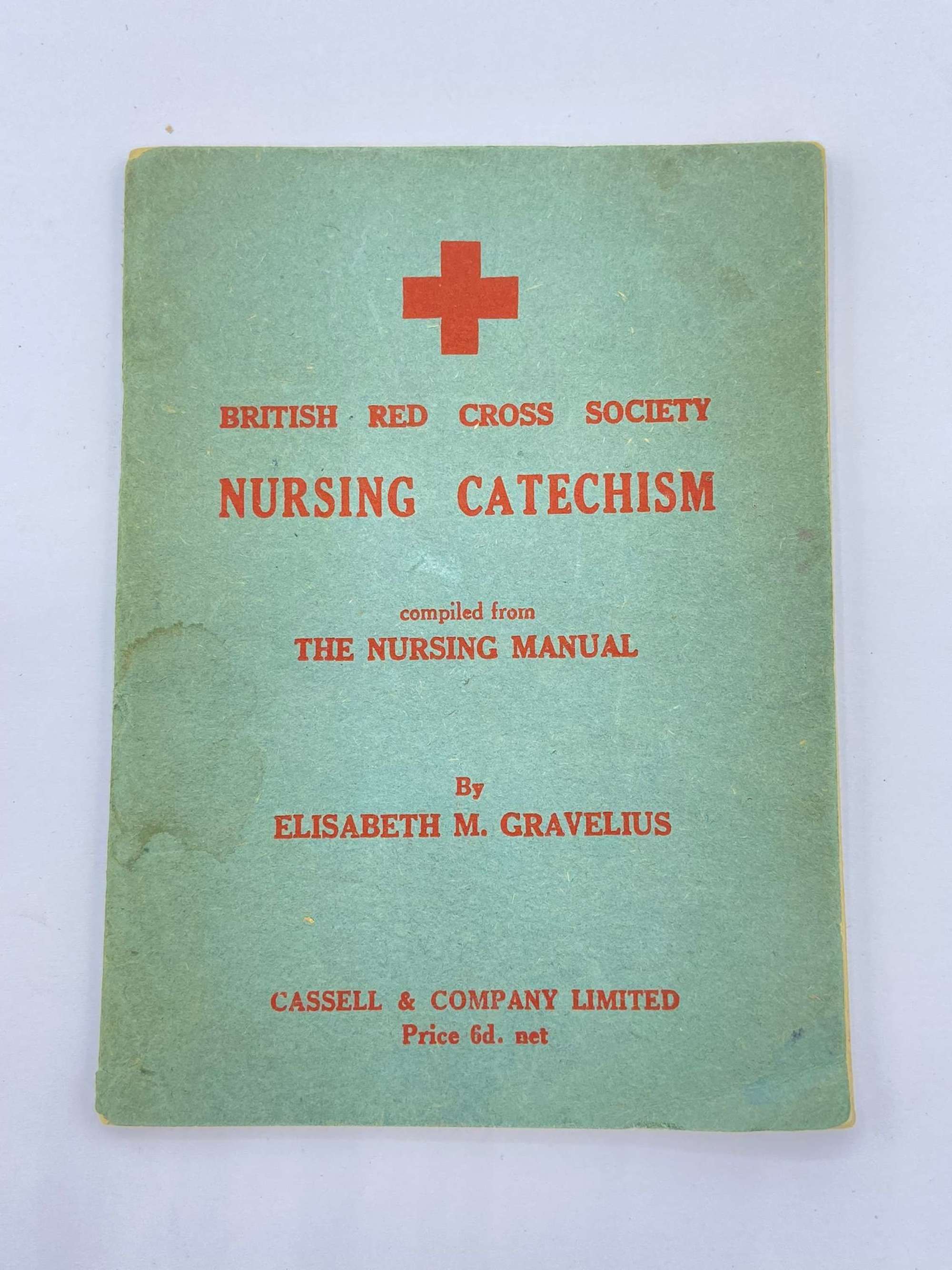 Post WW2 British Red Cross Society Nursing Catechism Manual