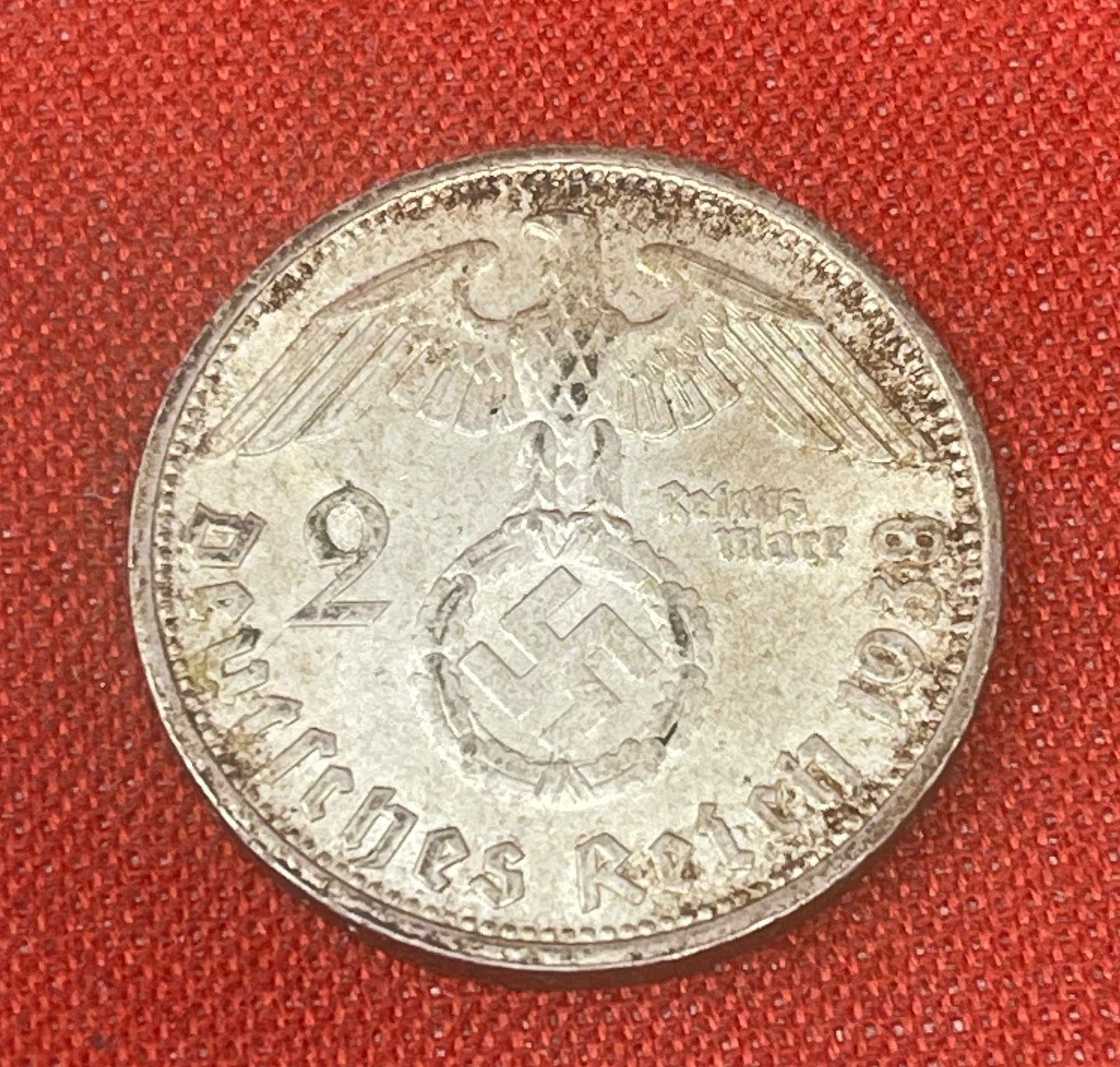 Germany - Third Reich 2 Reichsmark, Paul Von Hindenburg 1933-1939