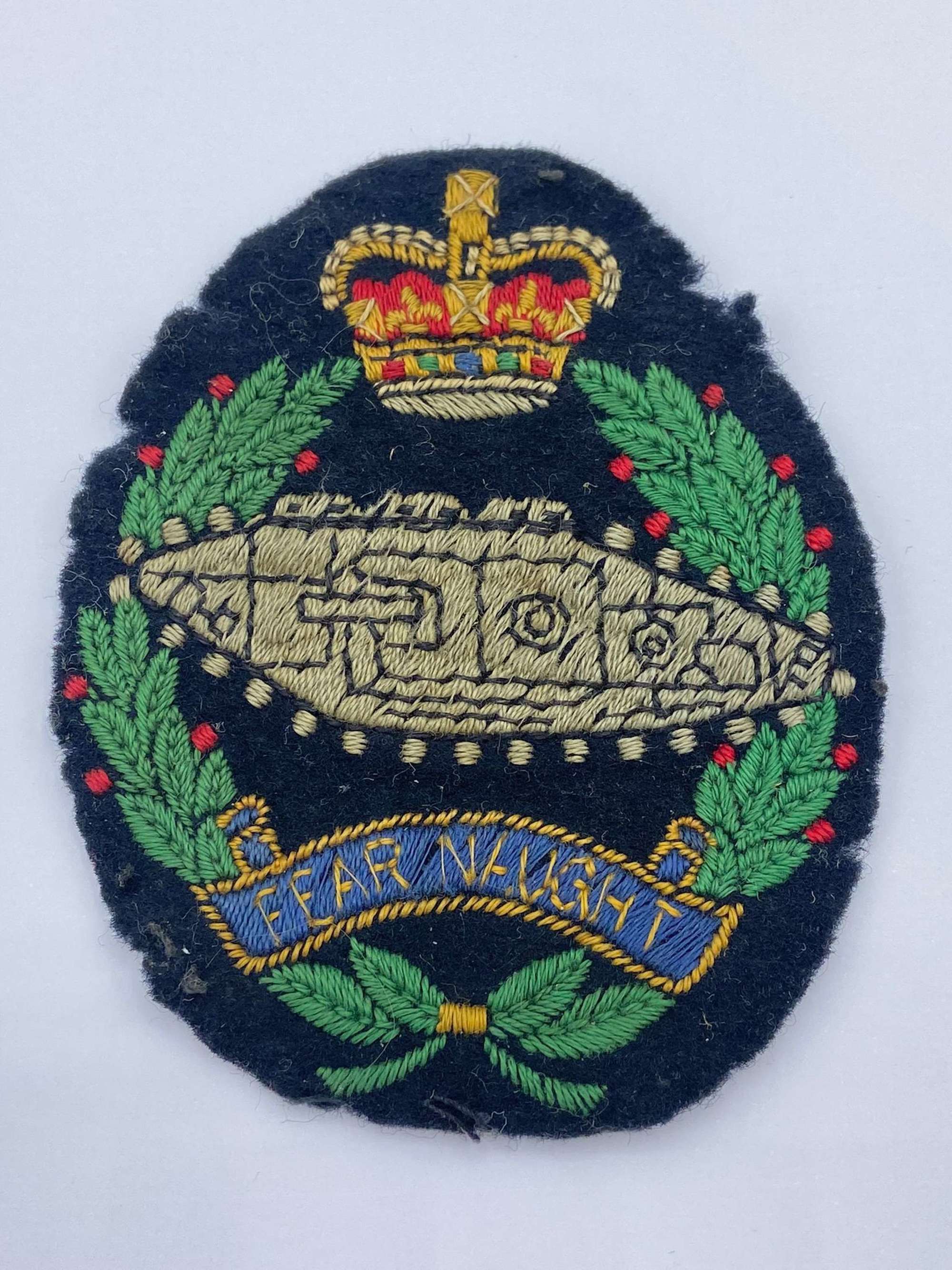 Early Post WW2 British Royal Tank Regiment (RTR) Emblem Blazer Patch