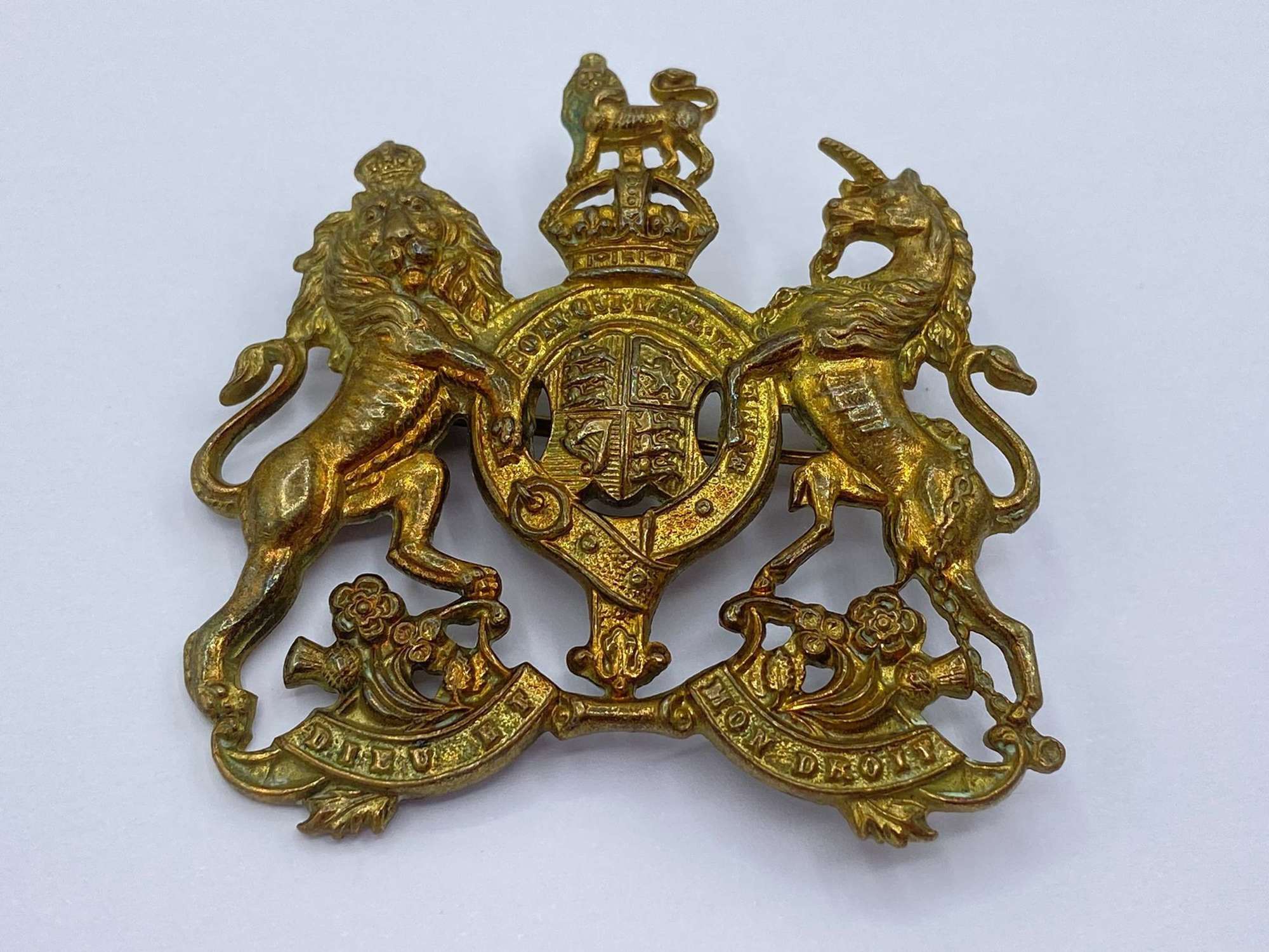 WW2 British Army Converted General Service Cap Badge Sweetheart Brooch