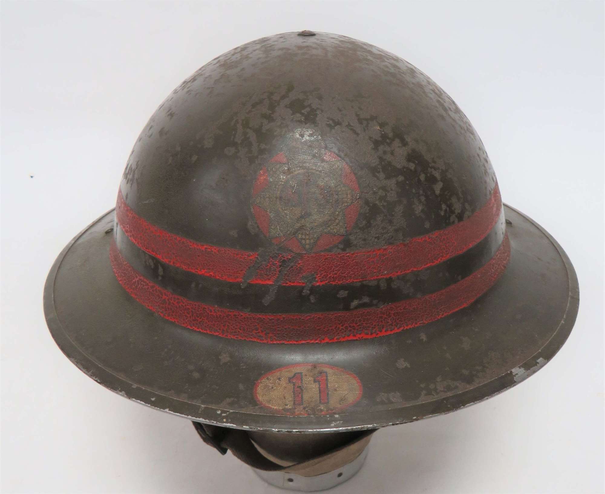 Early War N.F.S Southend Dist Patrol Officer / Section Leader Helmet