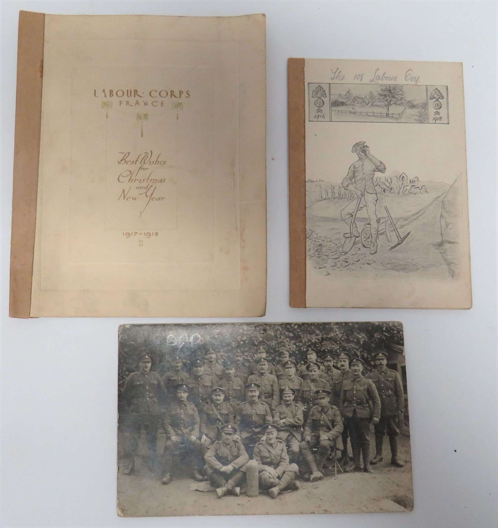 Royal Fusiliers / Labour Company Christmas Cards & Postcard