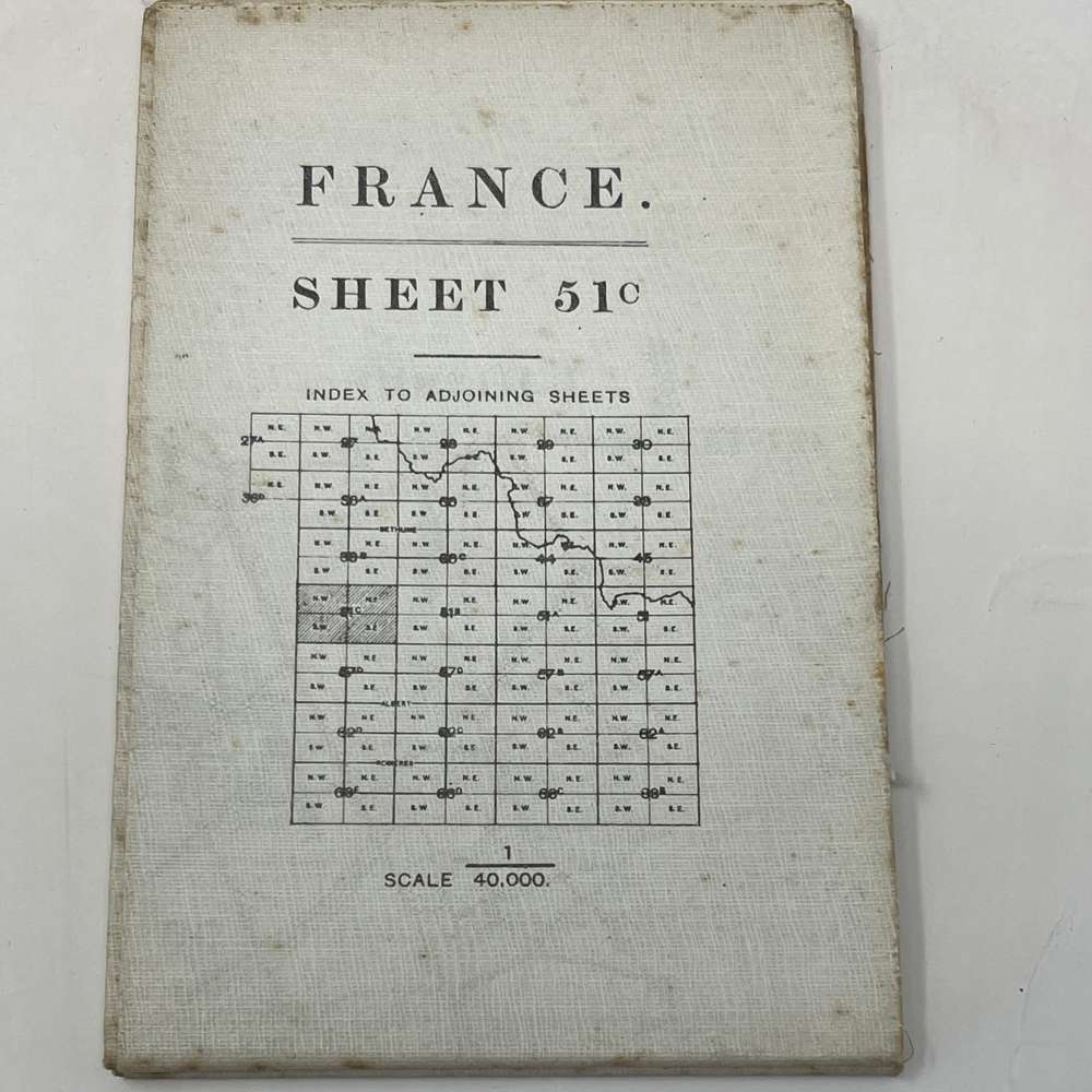 WW1 Map France Sheet 51c
