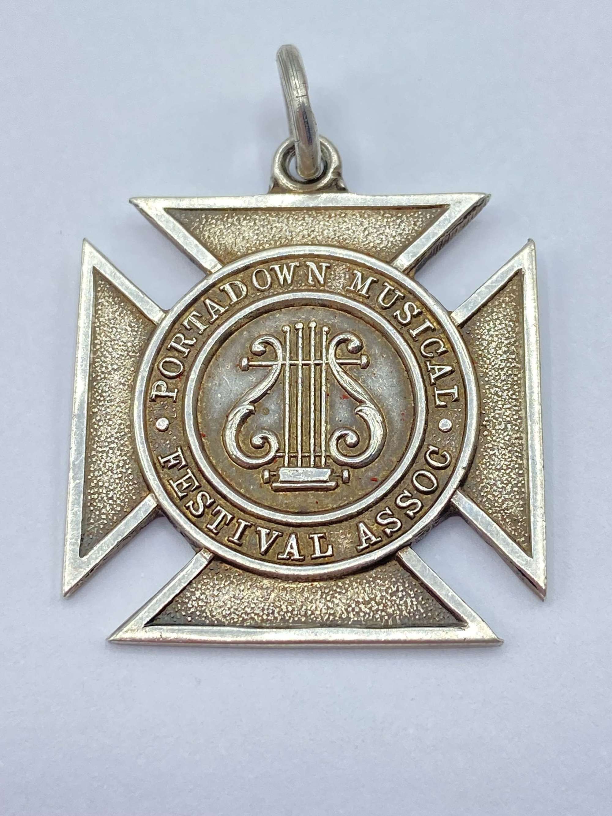 Vintage Silver 1930s Portadown Musical Festival Association Medal