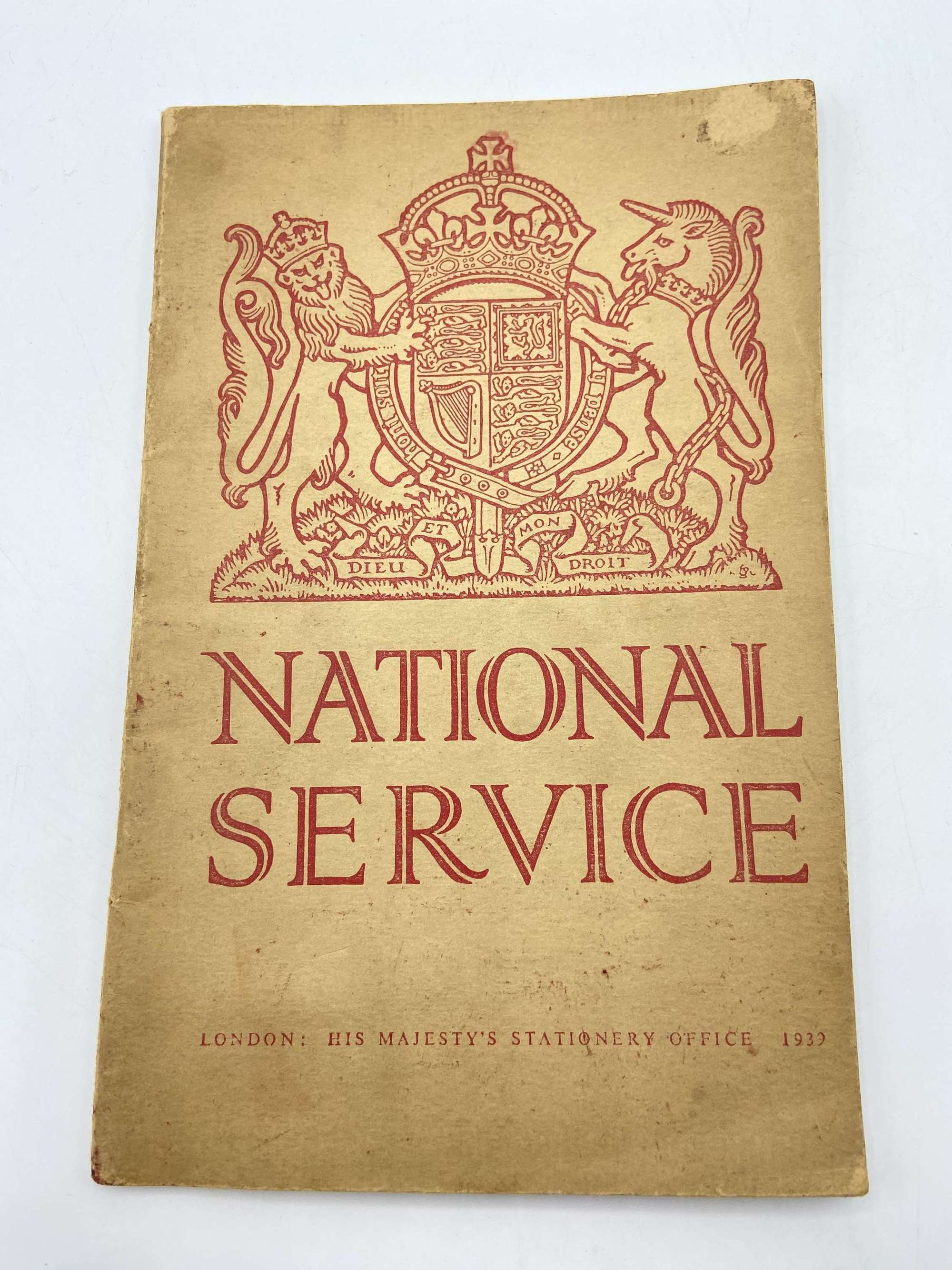 WW2 British 1939 National Service Publication, How You Can Do Your Bit