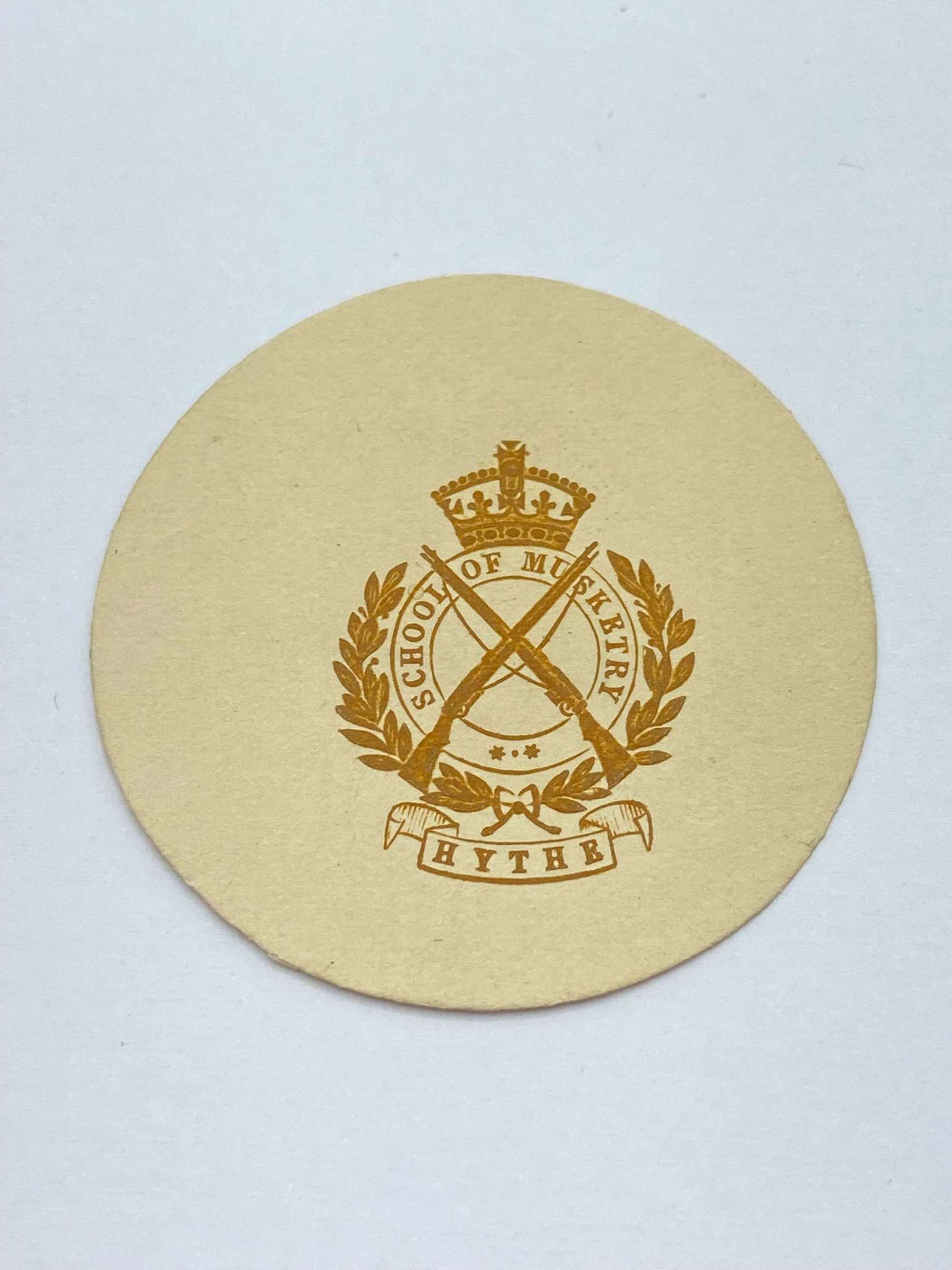 WW1 School Of Musketry Hythe Embossed Crest Letter Head