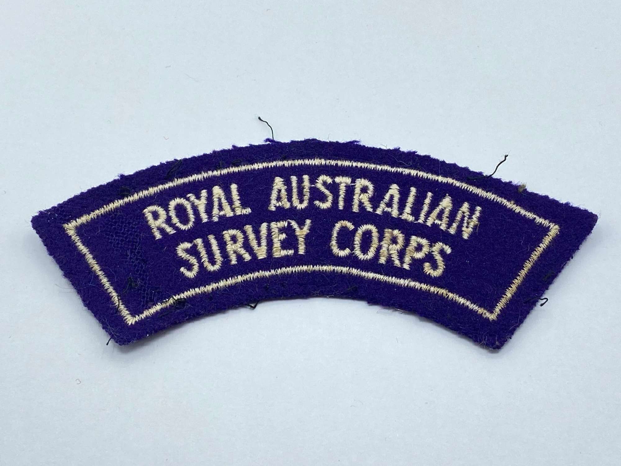 Early Post WW2 Royal Australian Survey Corps (RA Svy) Shoulder Title