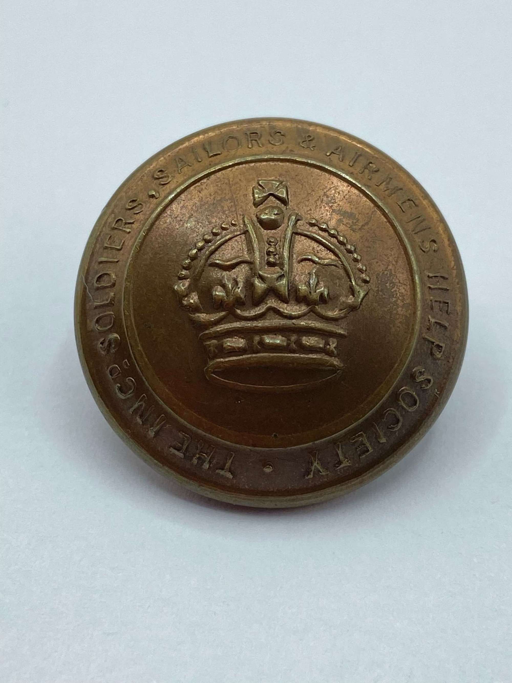 WW1 The Incorporated Soldiers, Sailors & Airmen Help Society Button