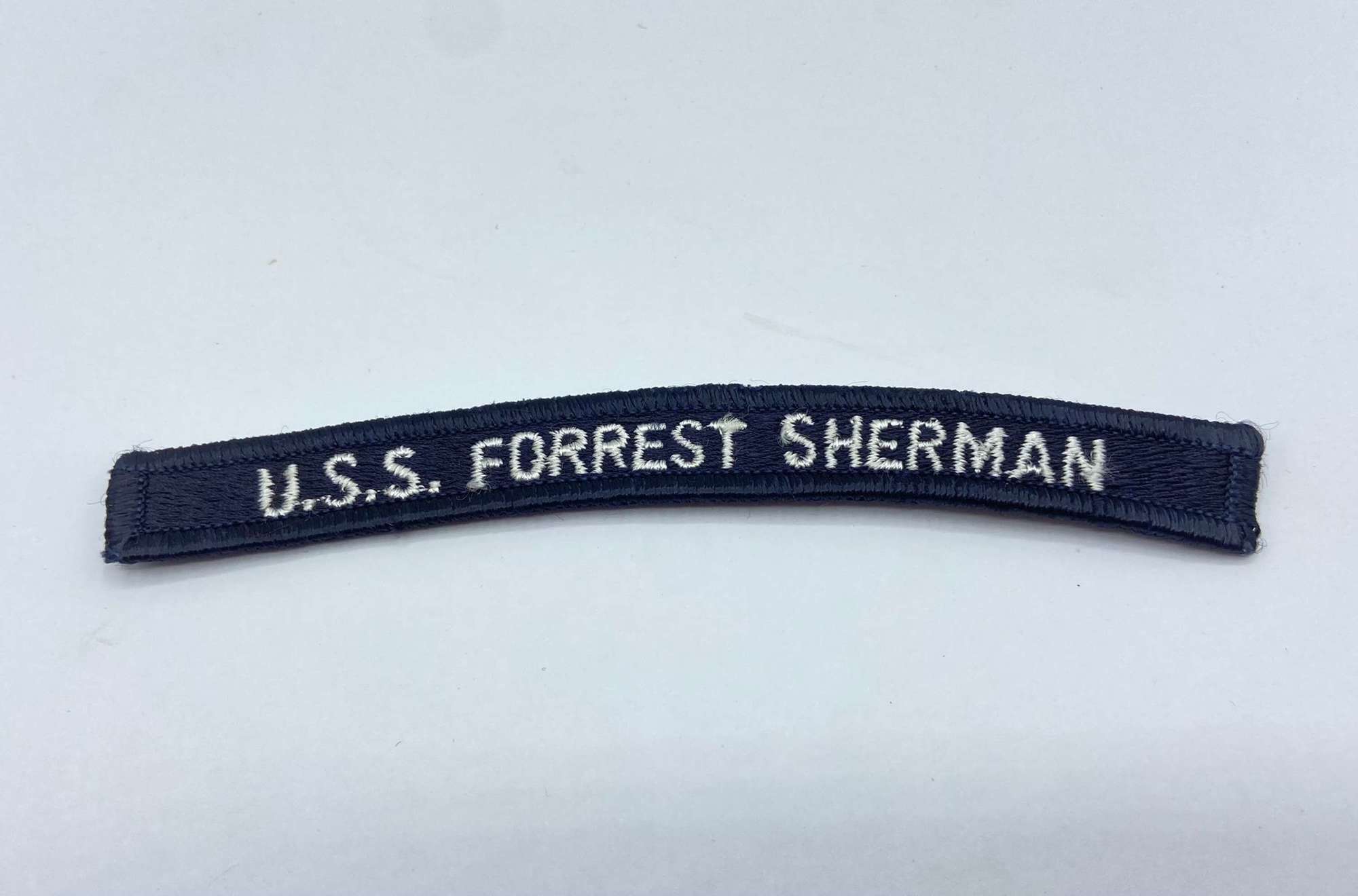 Post WW2 United States Navy USS Forrest Sherman Uniform Insignia