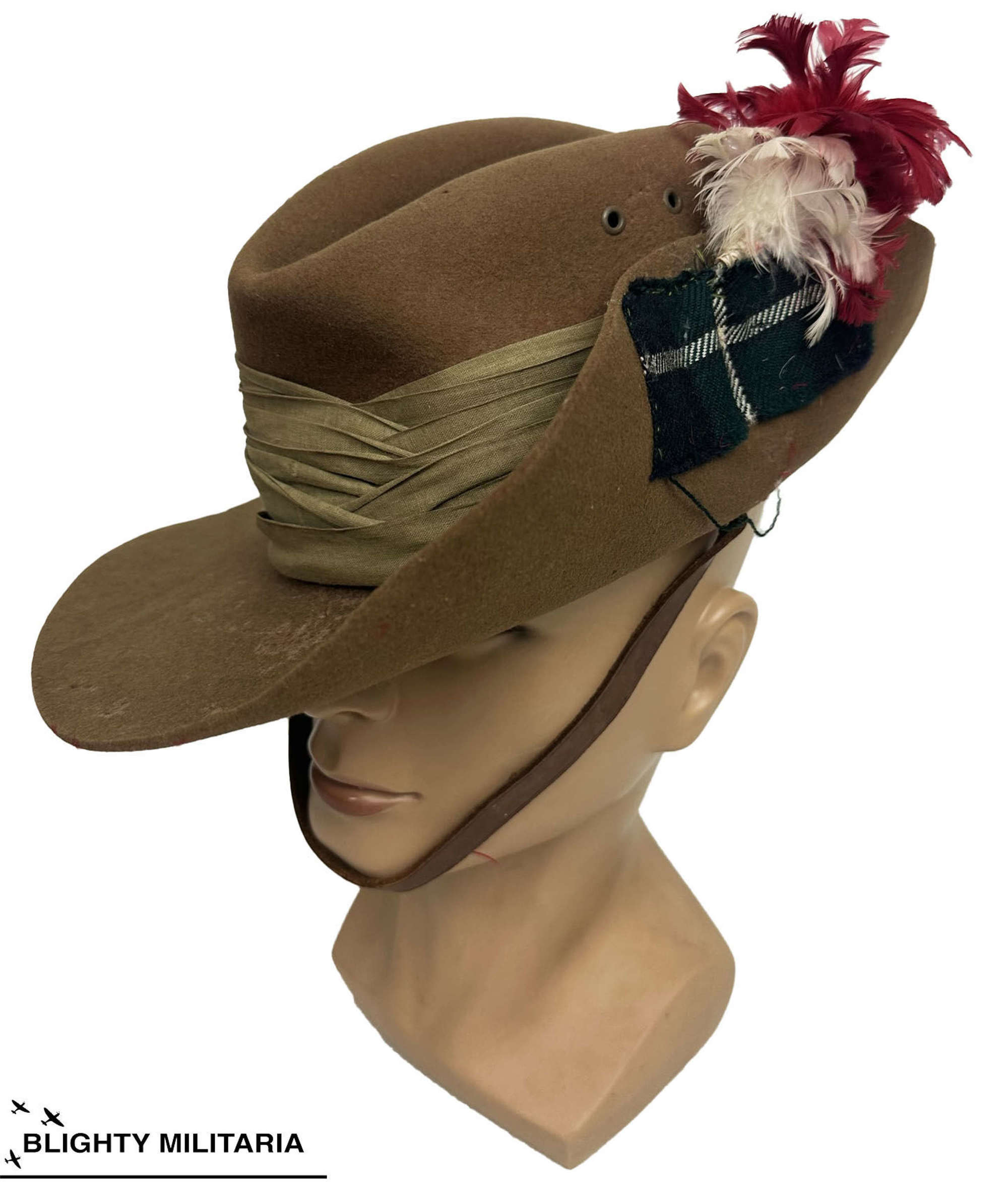 Original 1959 Dated Slouch Hat with Scottish Regimental Insignia