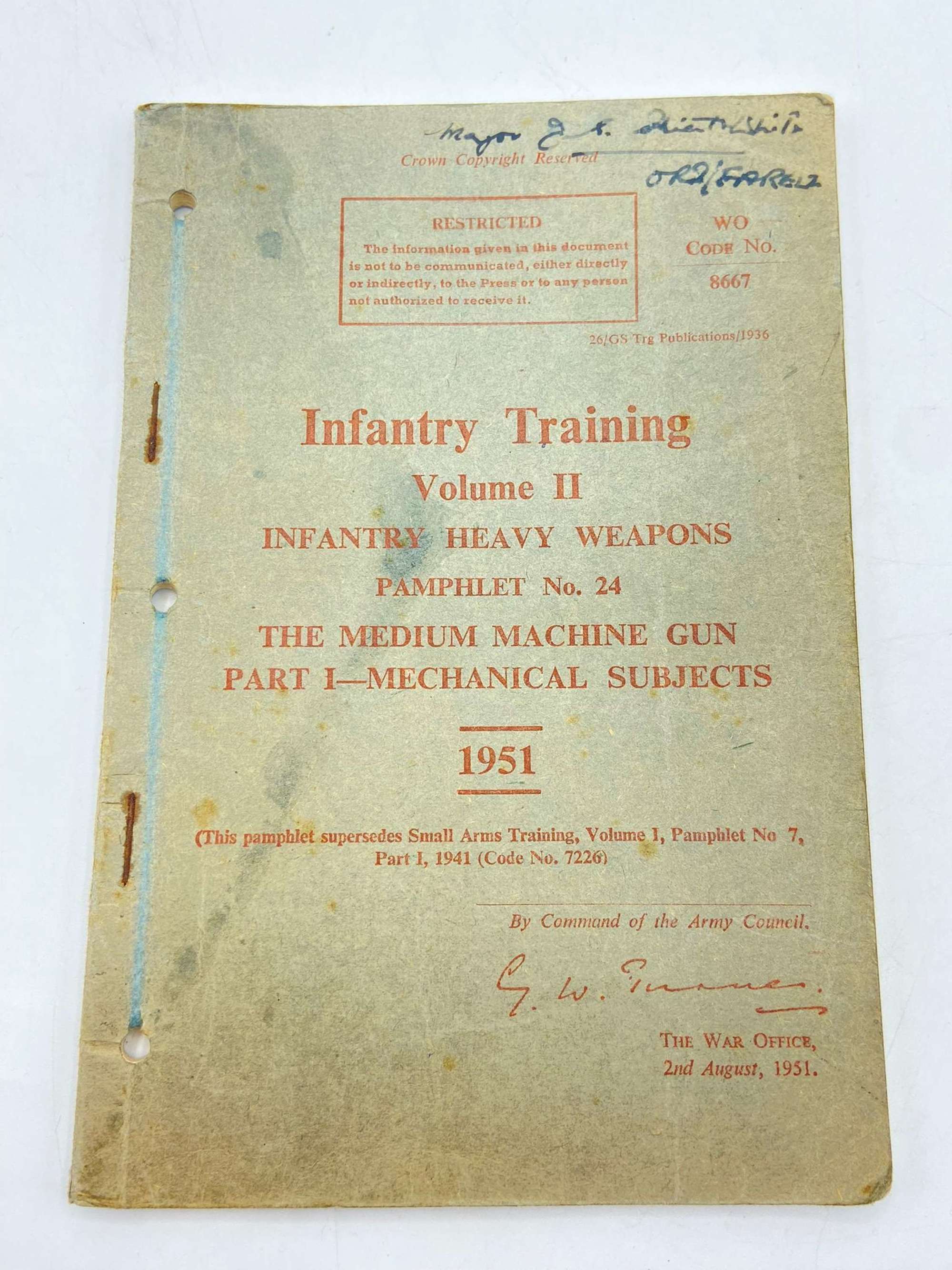 WW2 Infantry Heavy Weapons Medium Machine Gun & Mechanical Subjects