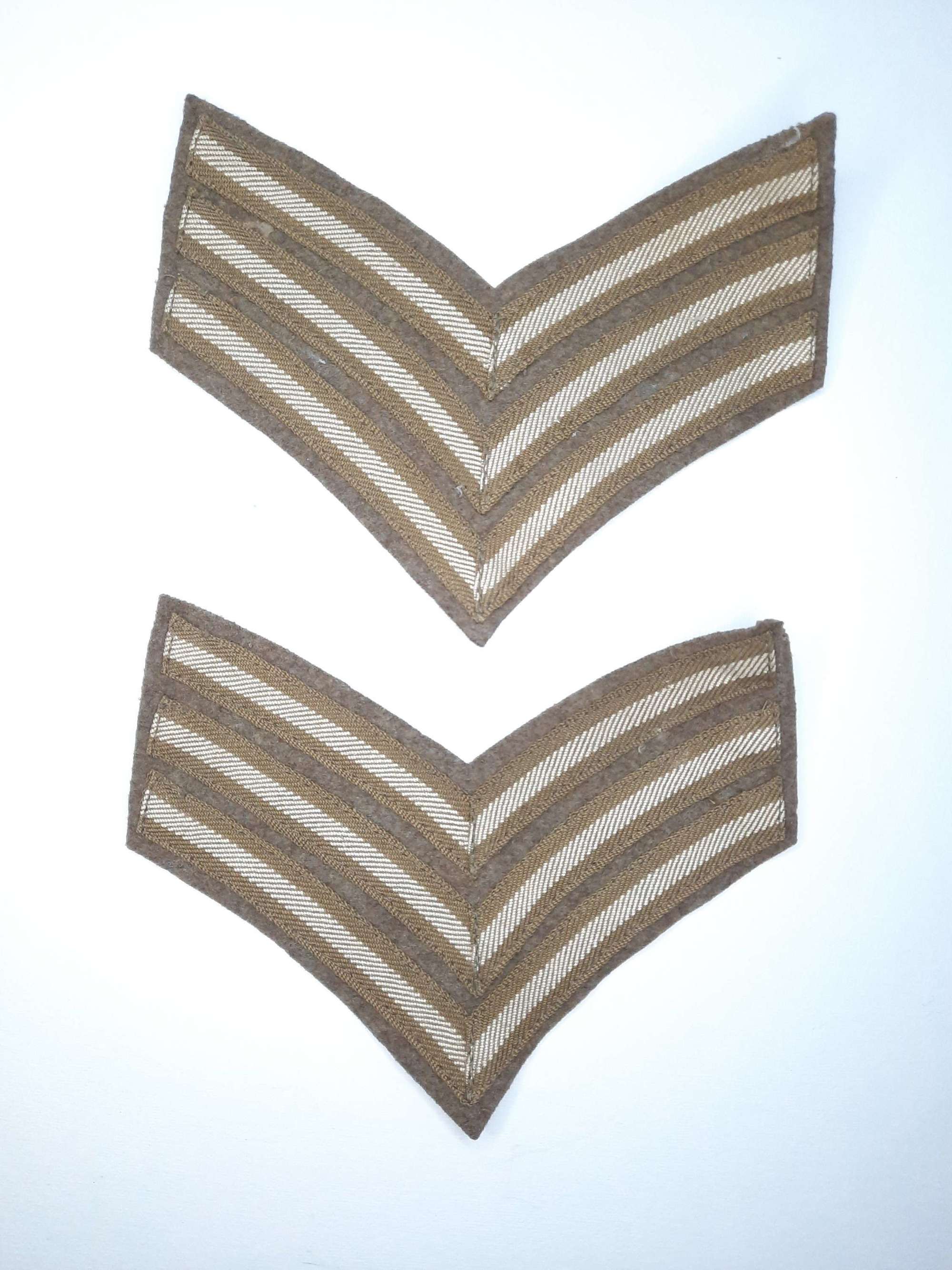 WW2 Pair of British Sergeant Stripes