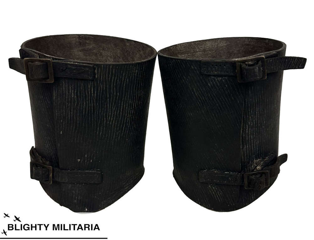 Original 1939 Pattern British Army Leather Anklets